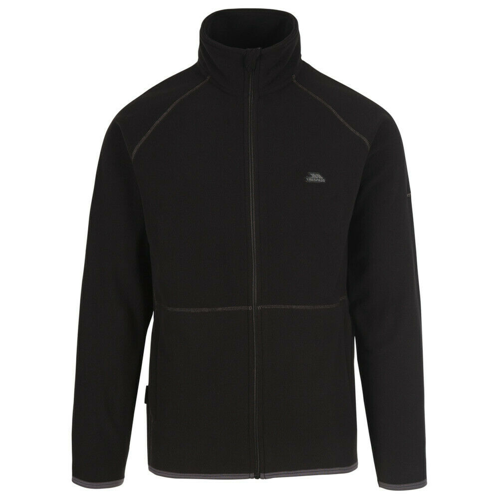 Trespass Mens Faxfleet Fleece Jacke (Schwarz)