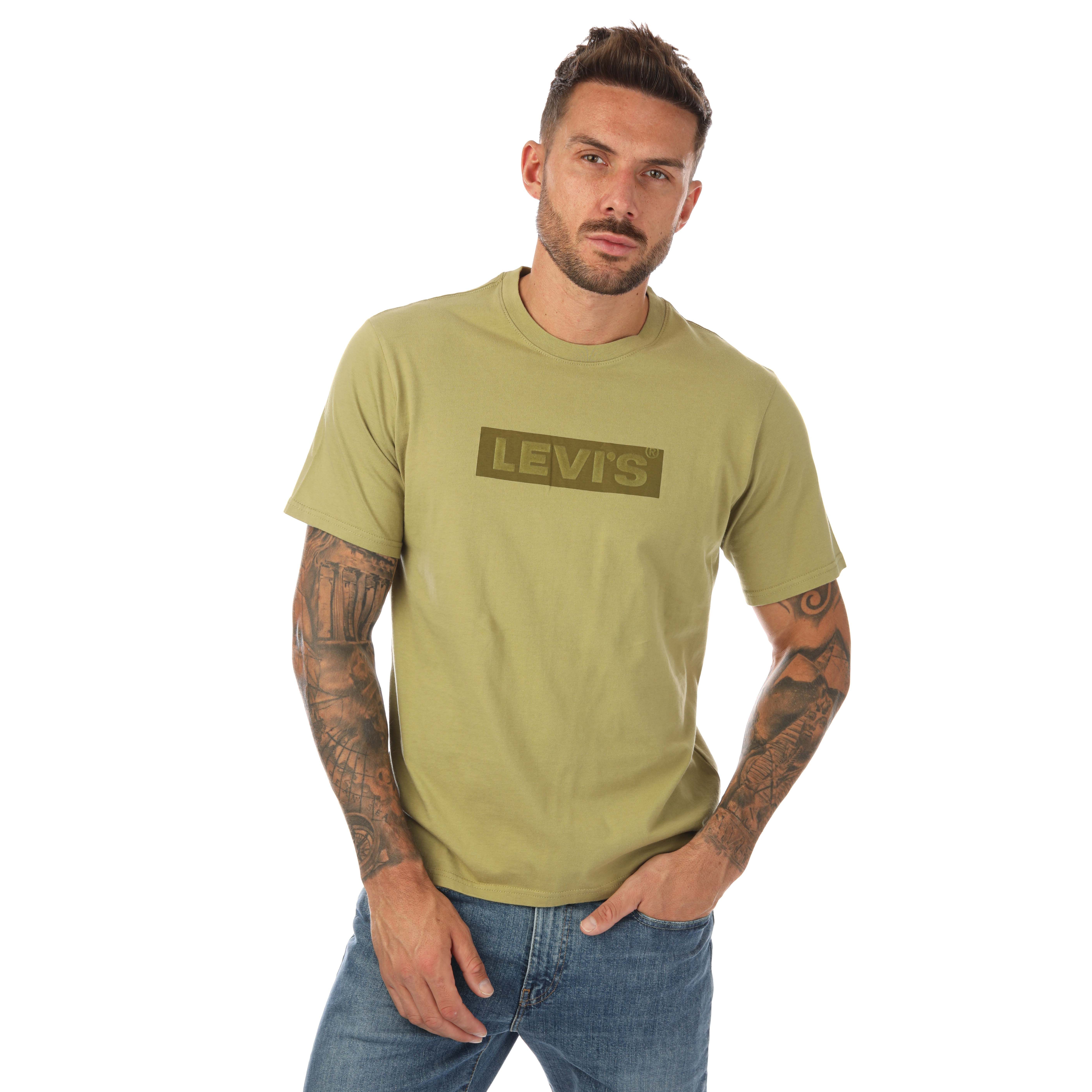Levi's khaki t shirt top