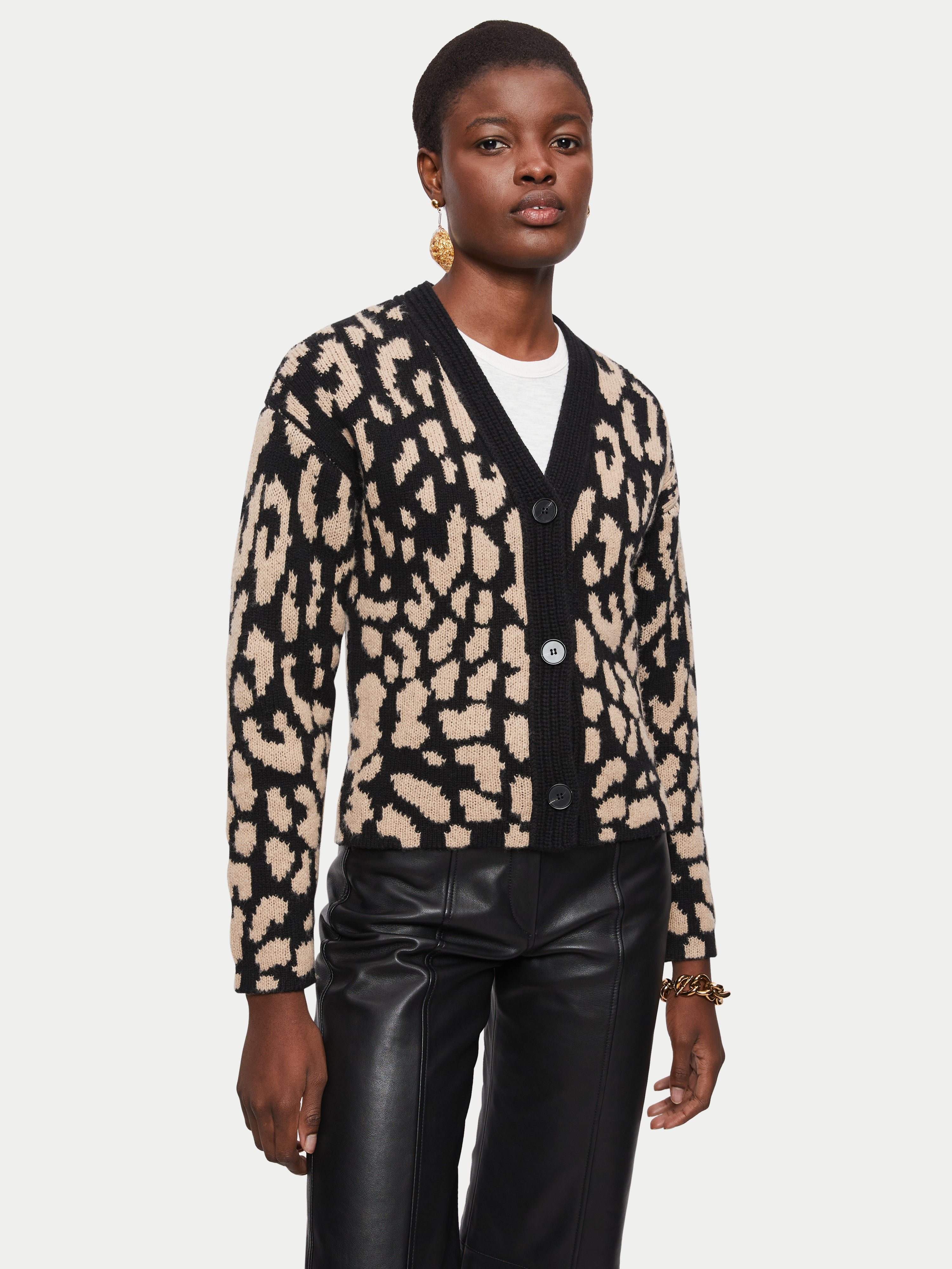 Leopard deals skin cardigan