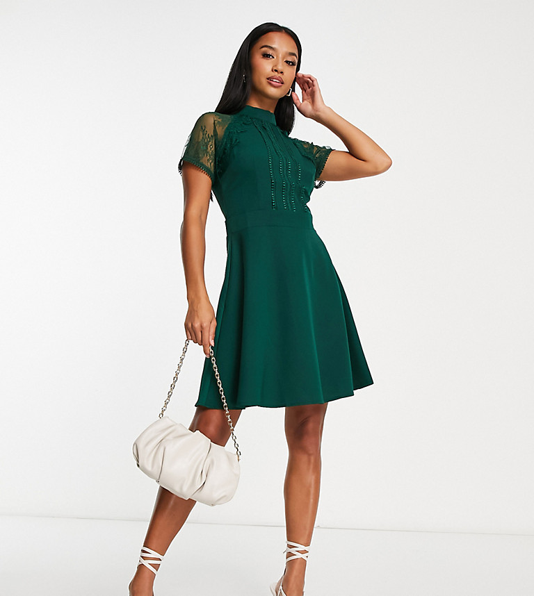 polyester casual dresses Wocrolse Summer for Women Floral Puff Sleeve Shirred Bodycon Dress for Beach Party : Clothing, Shoes & Jewelry or work as a Dusty Blue Bridesmaid Dresses Color:Black-Pink* NA-03.23.26AM