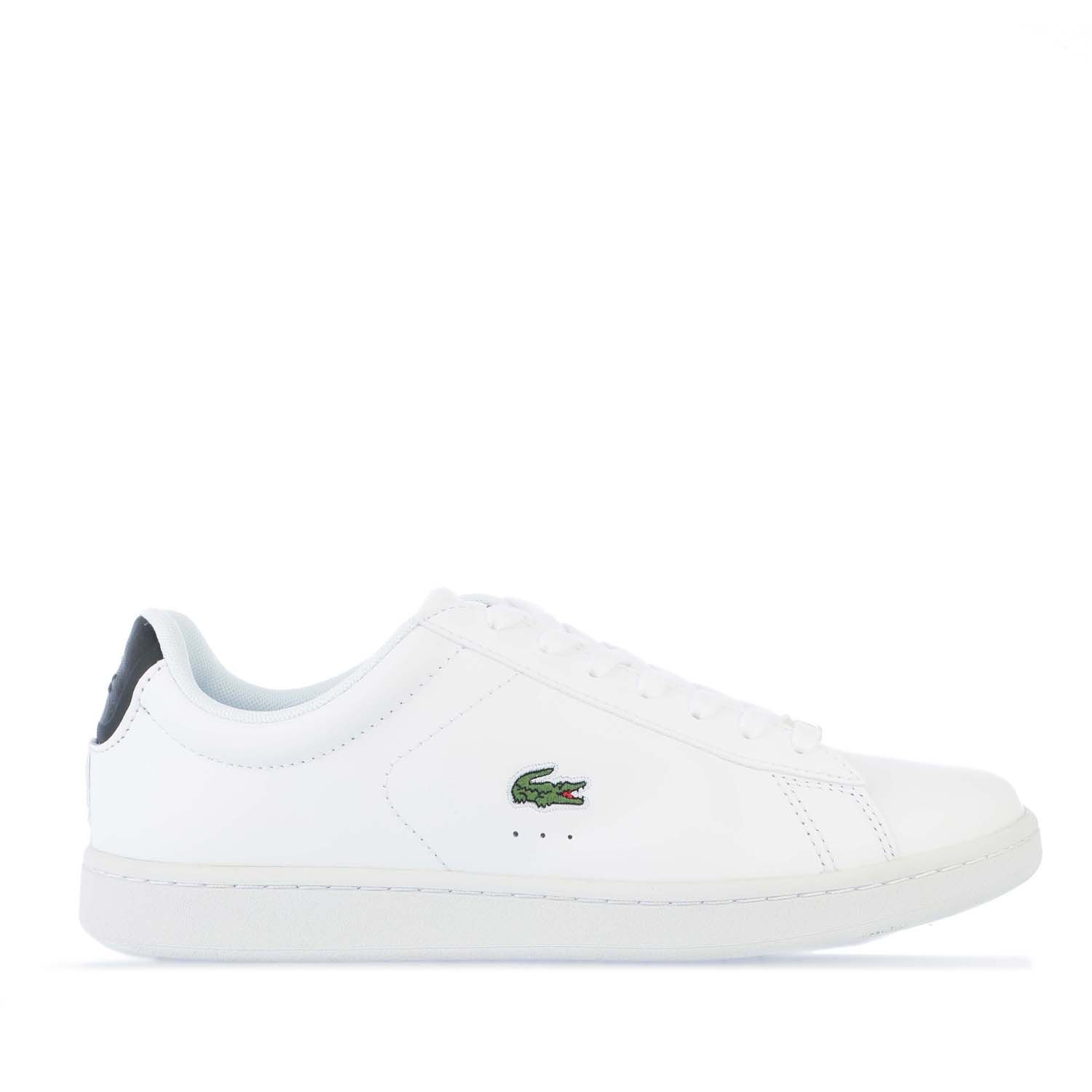 Women s Lacoste Carnaby Evo Trainers in White Black