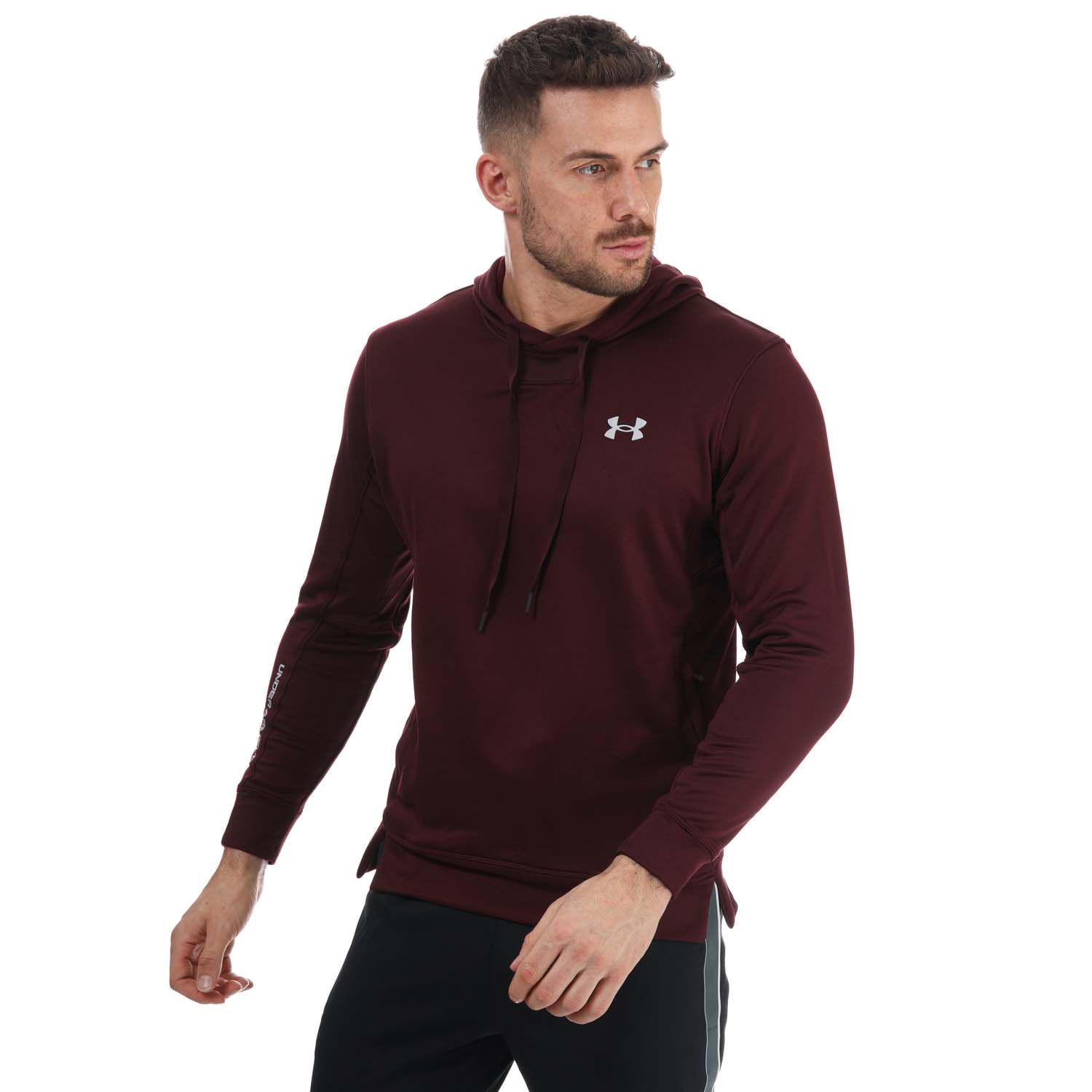 Burgundy under online armour hoodie