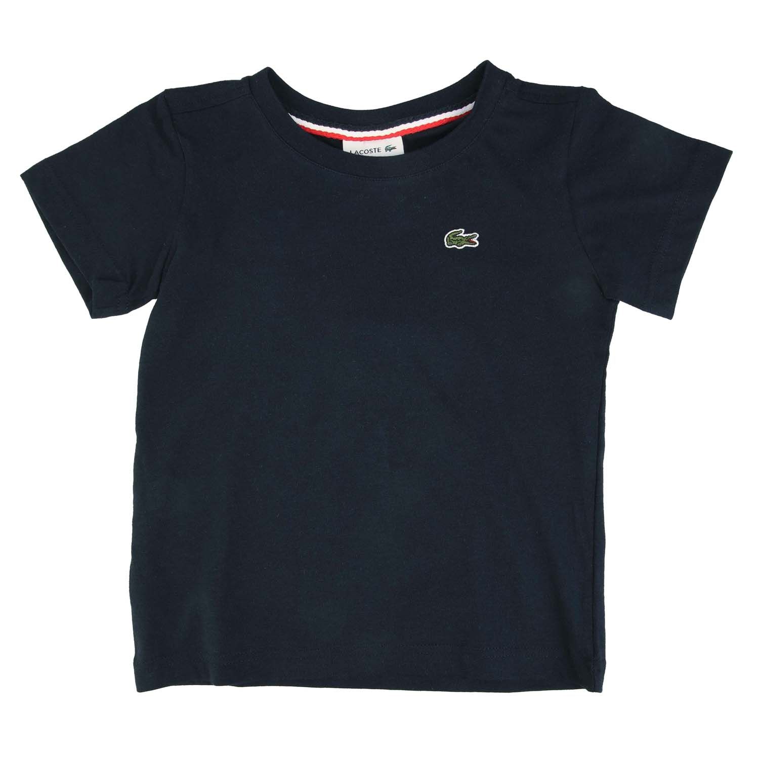 LACOSTE BOYS BLUE T SHIRT & JERSEY SHORTS SET main image 1