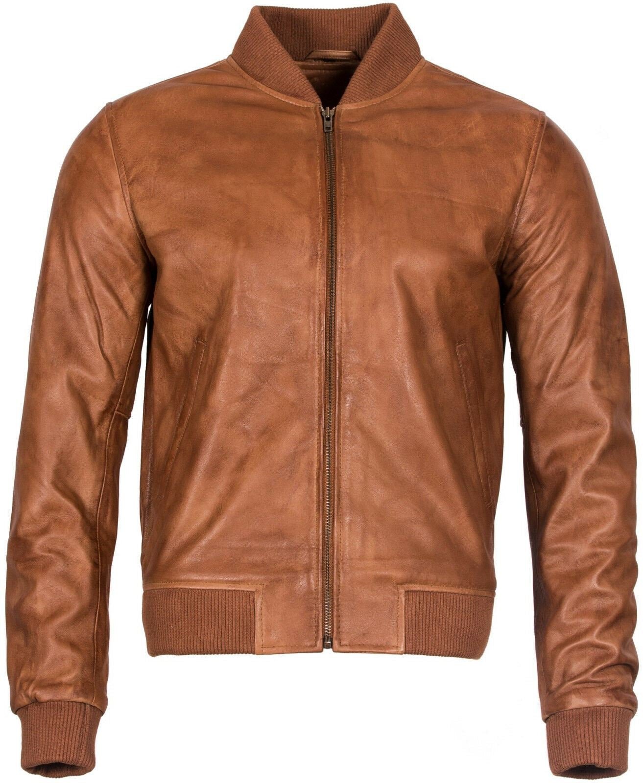 Klassische Bomberjacke Aus Echtem Leder Fur Herren main image 1