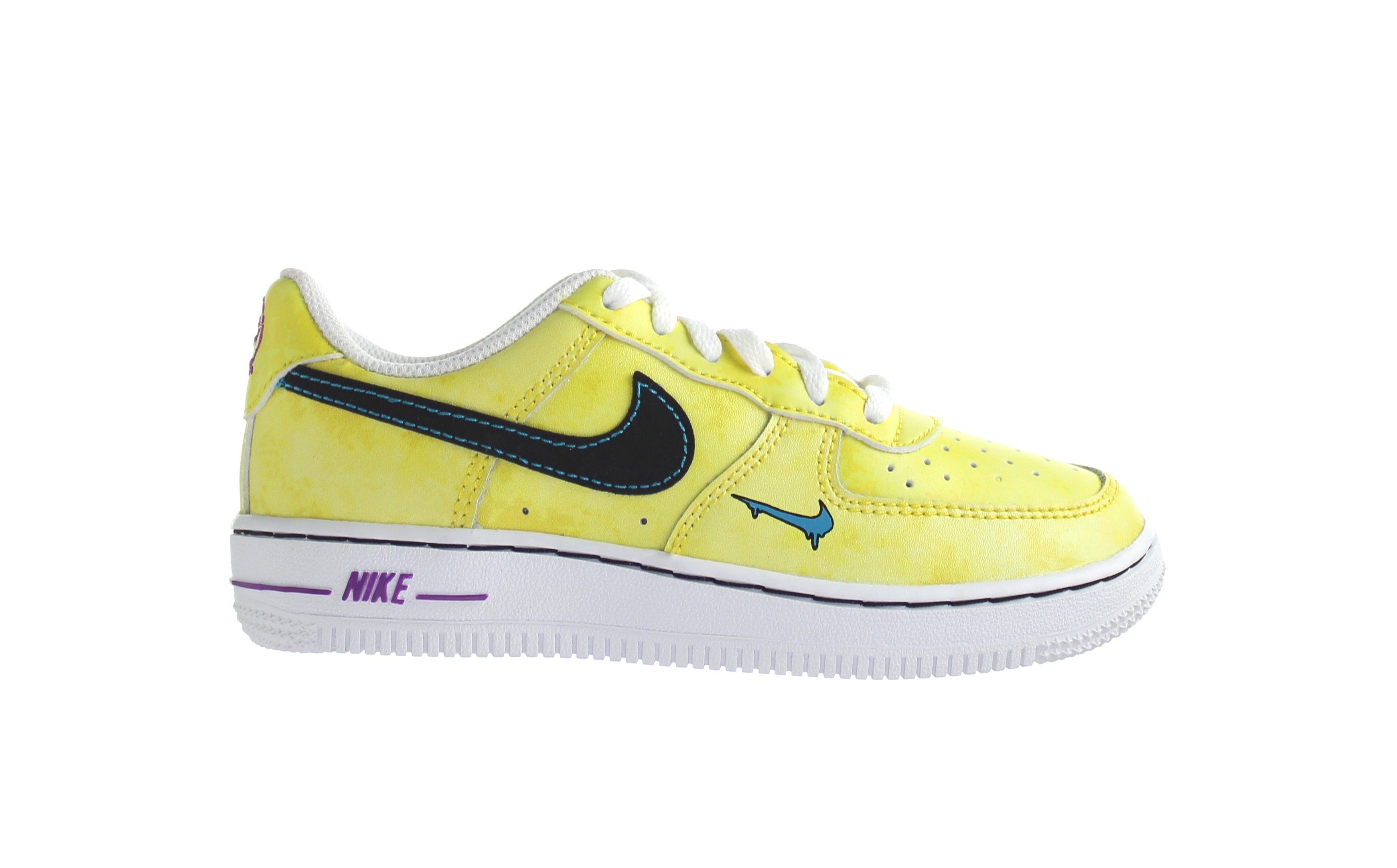Nike Force LV8 3 gelbe Kinder Trainer
