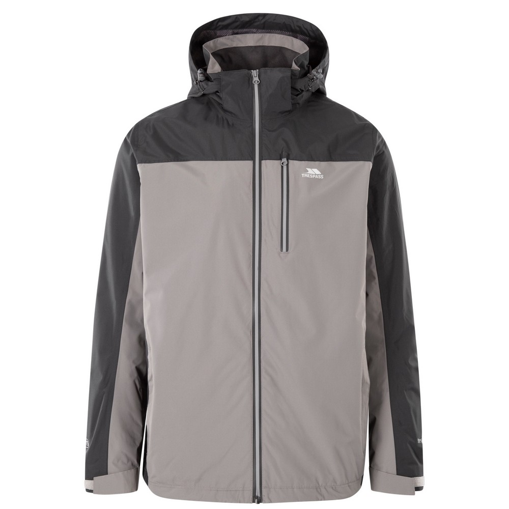 Trespass Mens Adjustable Zip-Off Hood Waterproof Outdoor