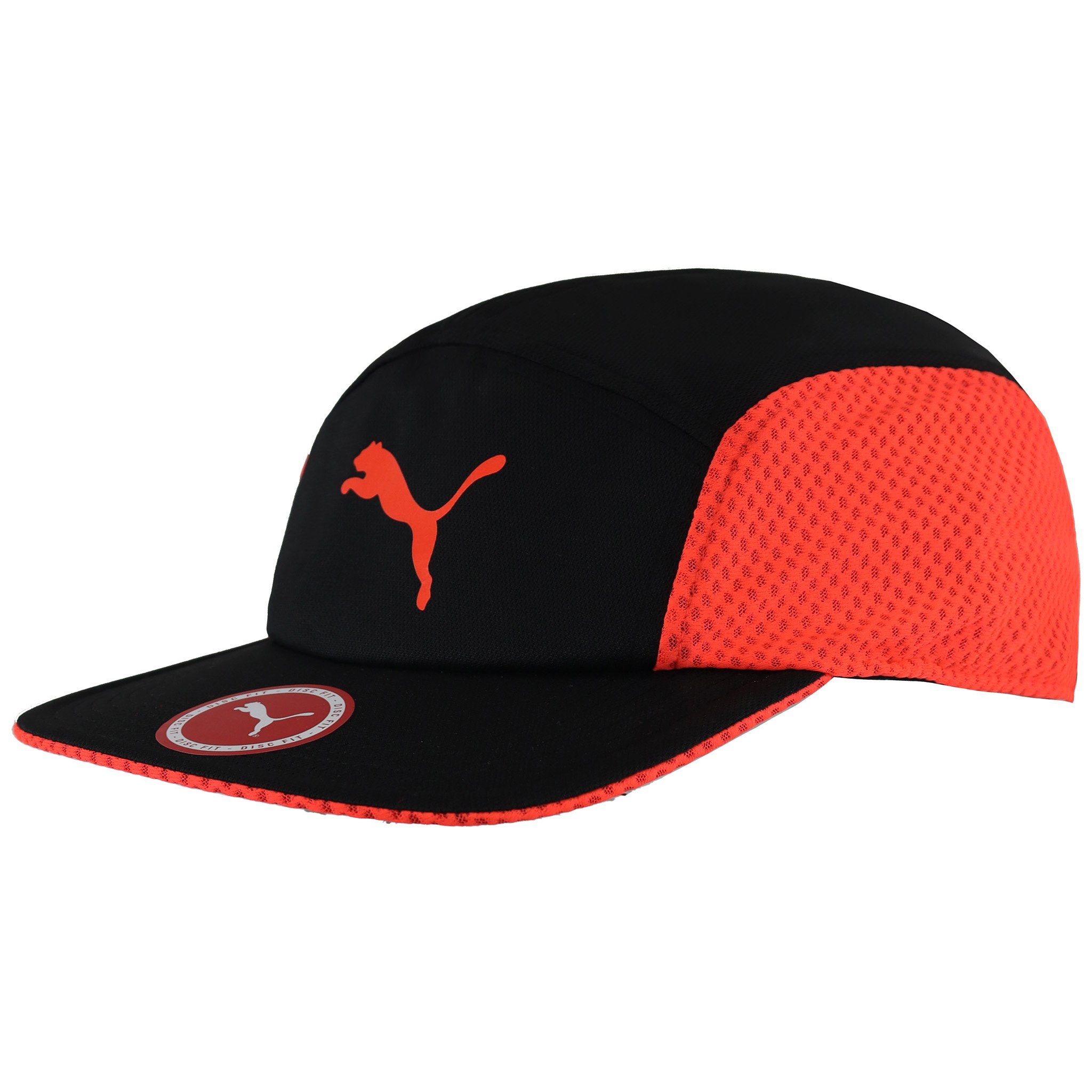 Puma Black Orange Disc Unisex Adults Fit Runner Cap 021019 03