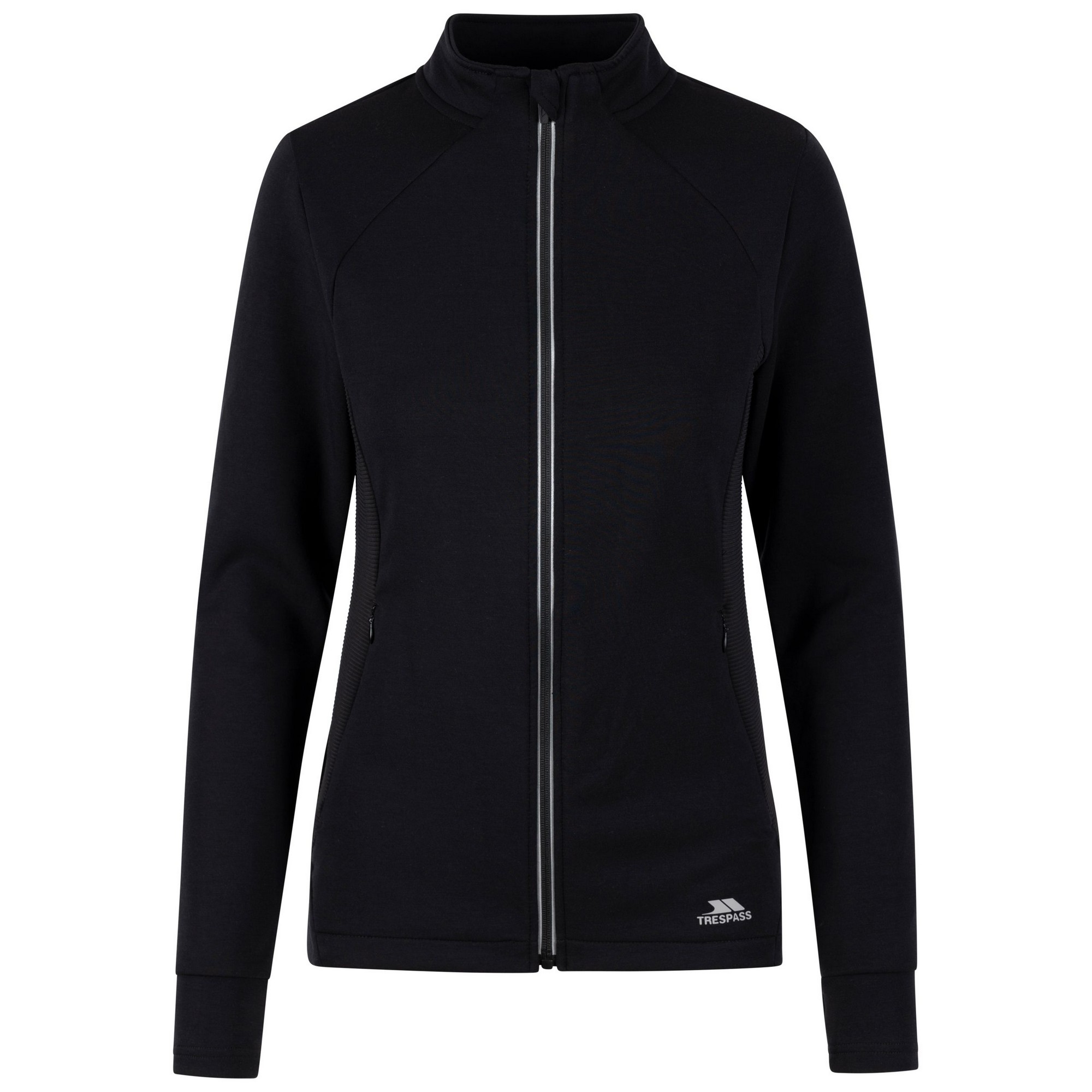 Trespass Womens/Ladies Ridge Track Jacket (Schwarz)