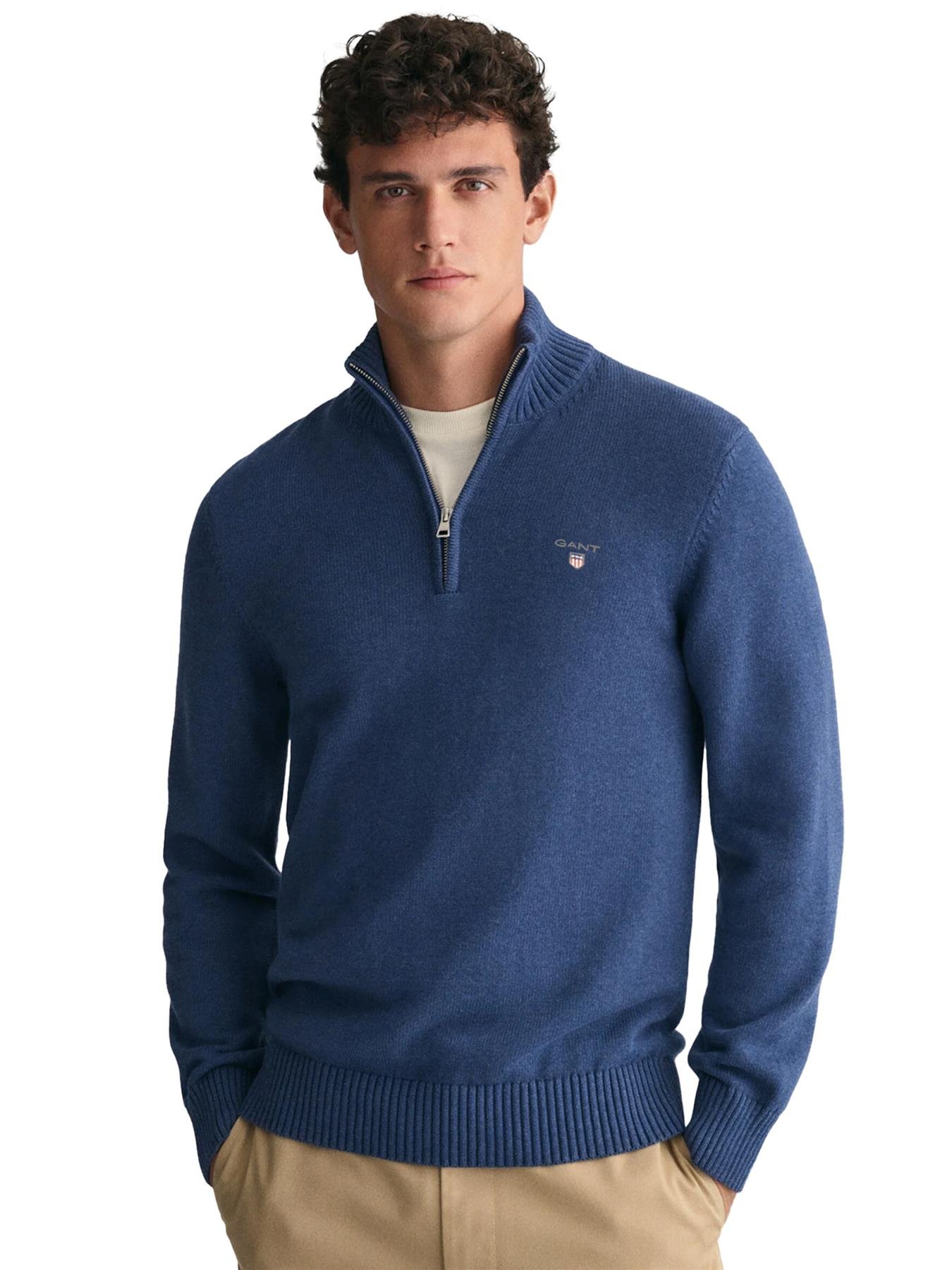 Ellesse Herren Visala Polo-Shirt – Mit 1/4-Reißverschluss, Feuchtigkeitsableitend, Antibakteriell, Für Golf & Alltag