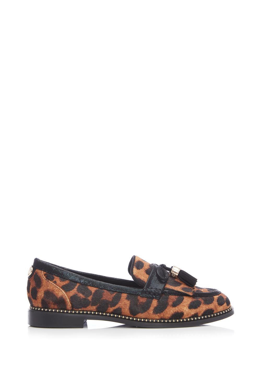 Wide fit sale leopard print loafers