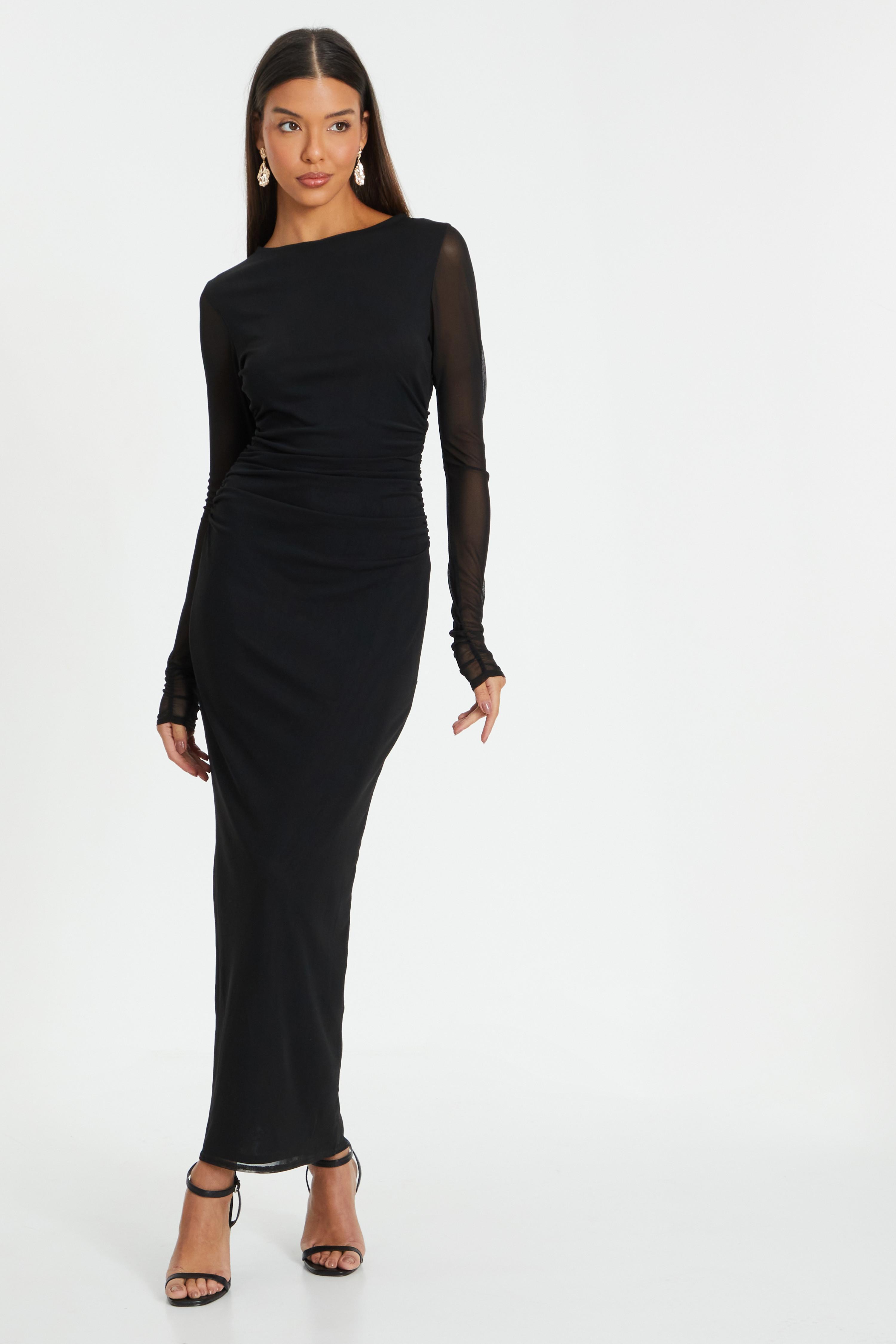 mesh dresses near me Black Mesh Sheer Button Up Mini Dress