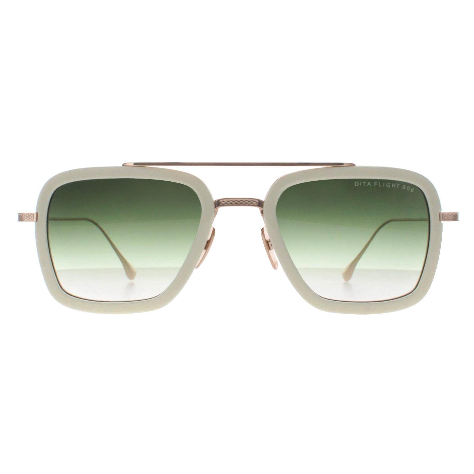 サングラス DITA Dita Eyeweare - FLIGHT.006 - White Gold-Dusty Pink Dita Flight.006 U Sunglasses – White Gold & Dusty Pink