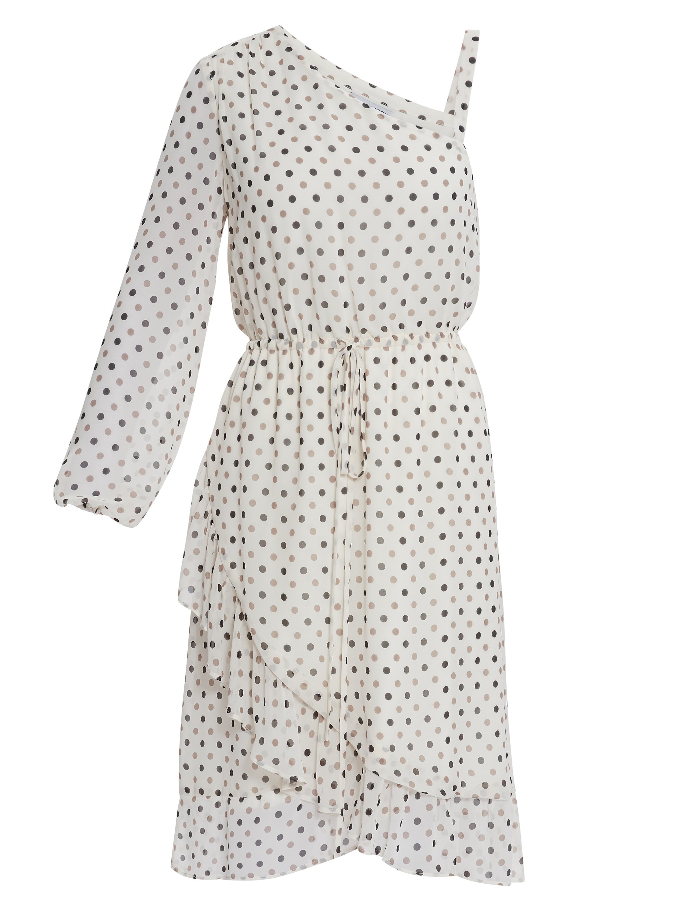 Sexy Sasha White Chiffon Wrap Dress