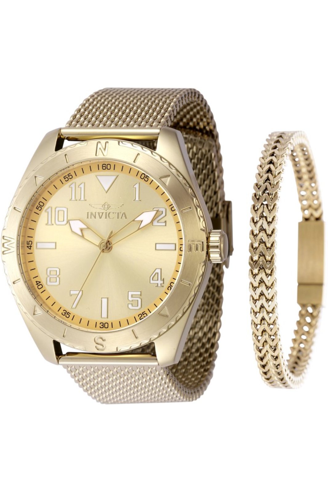 thumbnail: Invicta Specialty Heren Horloge - 45mm Roestvrij Staal Quartz - Waterdicht 5 Bar