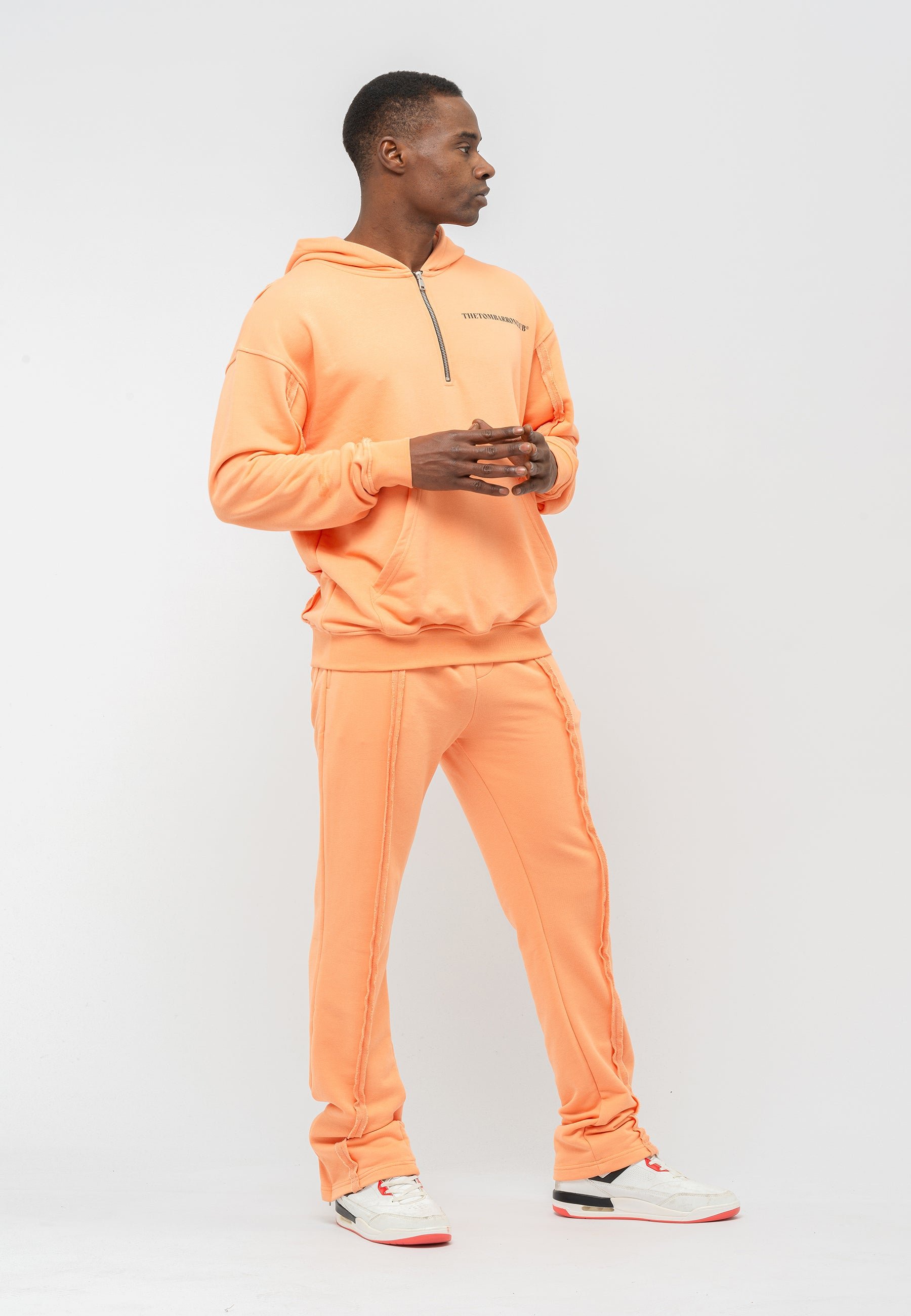 Tom Barron Men's Quarter Zip Casual Tracksuit Oversize