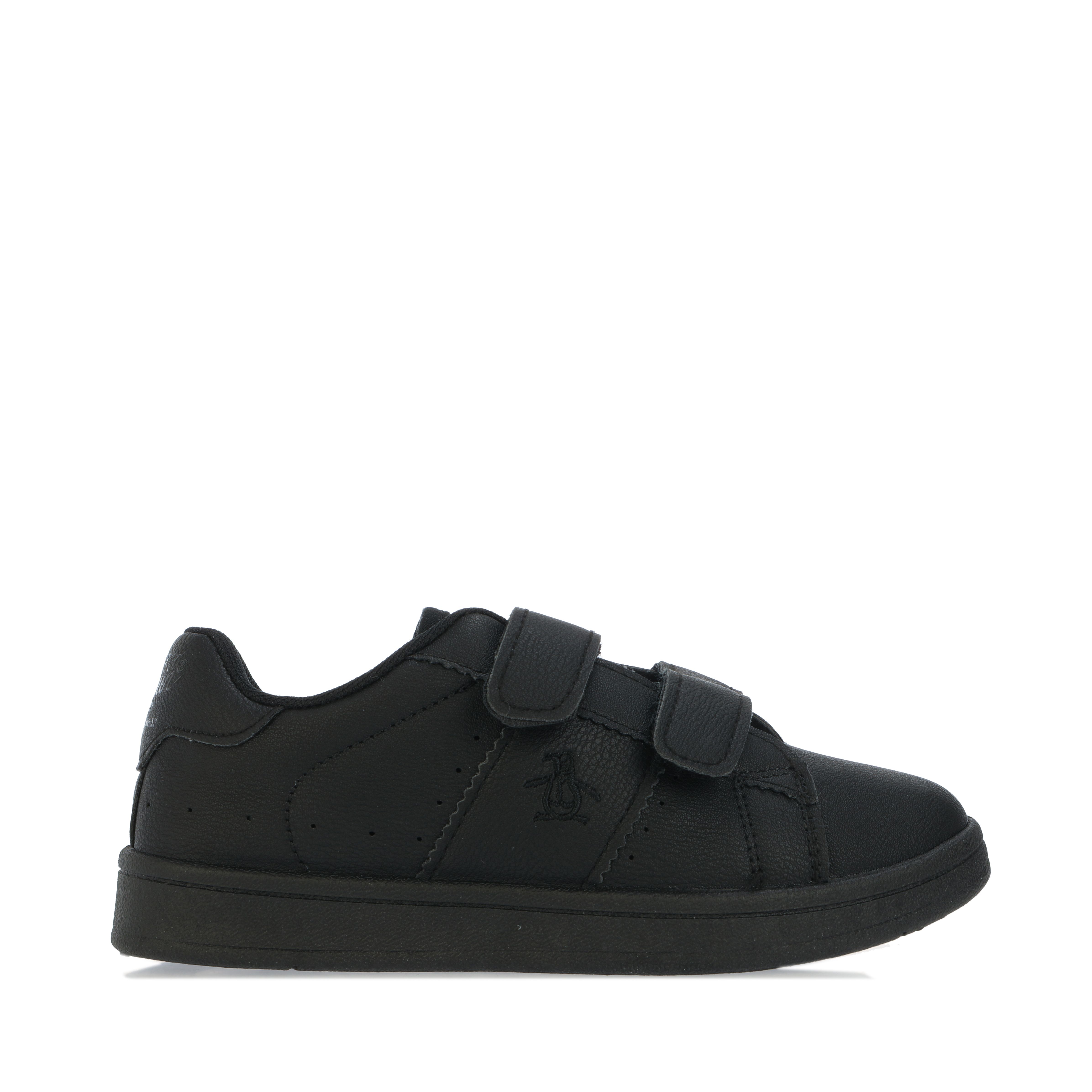 Boy s Original Penguin Children Marble Velcro Trainers in Black