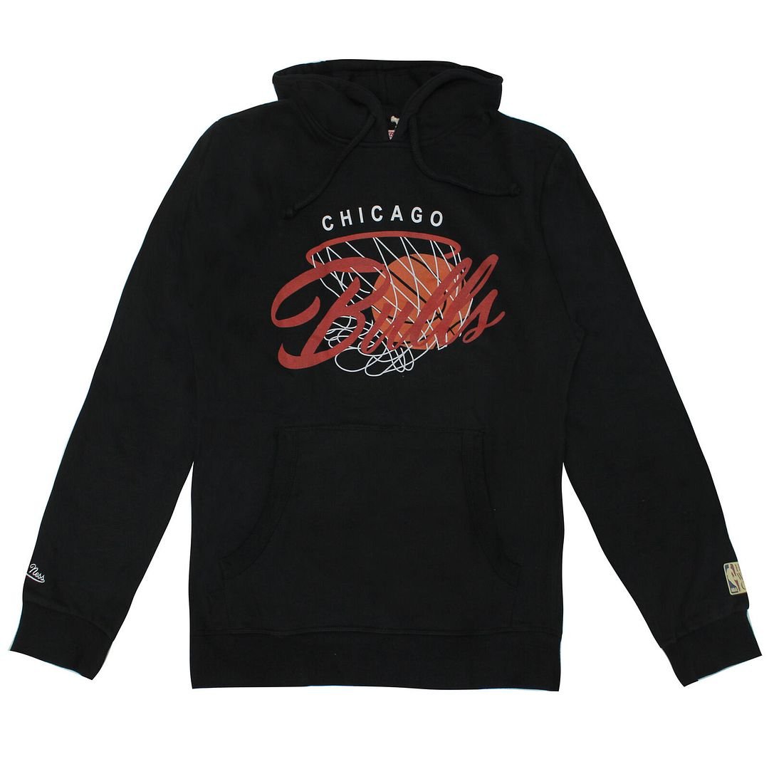 Mitchell & Ness NBA Chicago Bulls Mens Black Hoodie