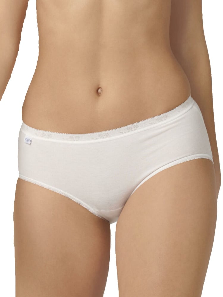 Sloggi Basic+ Mid Rise Briefs 4-Pack - 95% Cotton Comfy Everyday Knickers For Women 11 thumbnail image