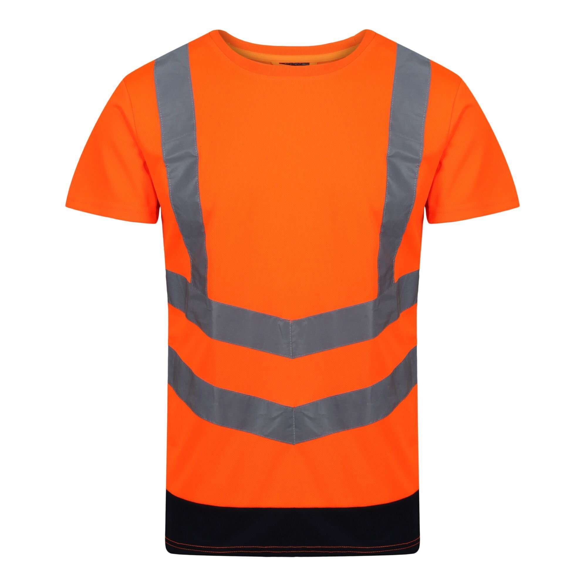 Regatta Mens Pro Hi-Vis Kurzarm T-Shirt (Orange/Navy)