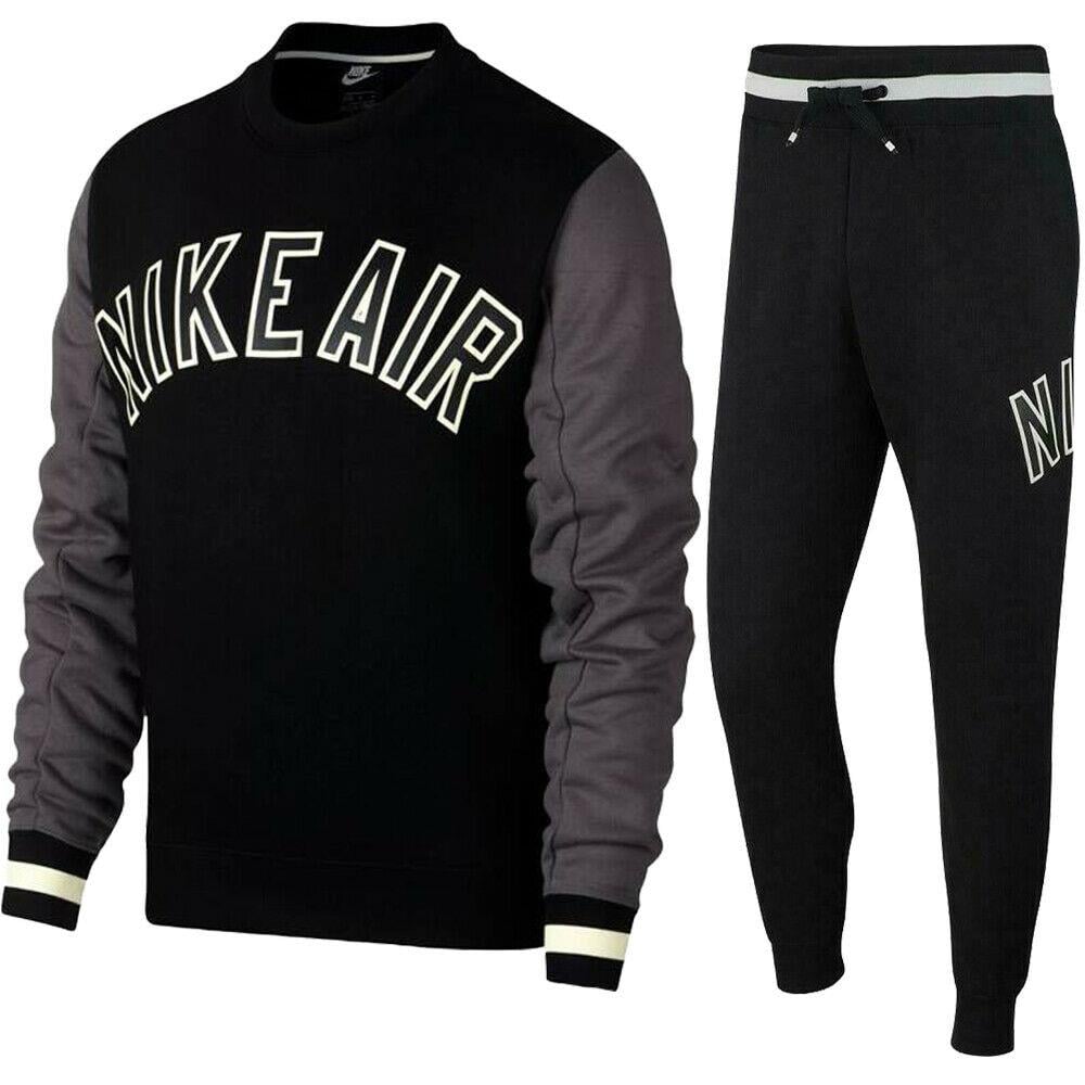 Nike crew neck tracksuit discount