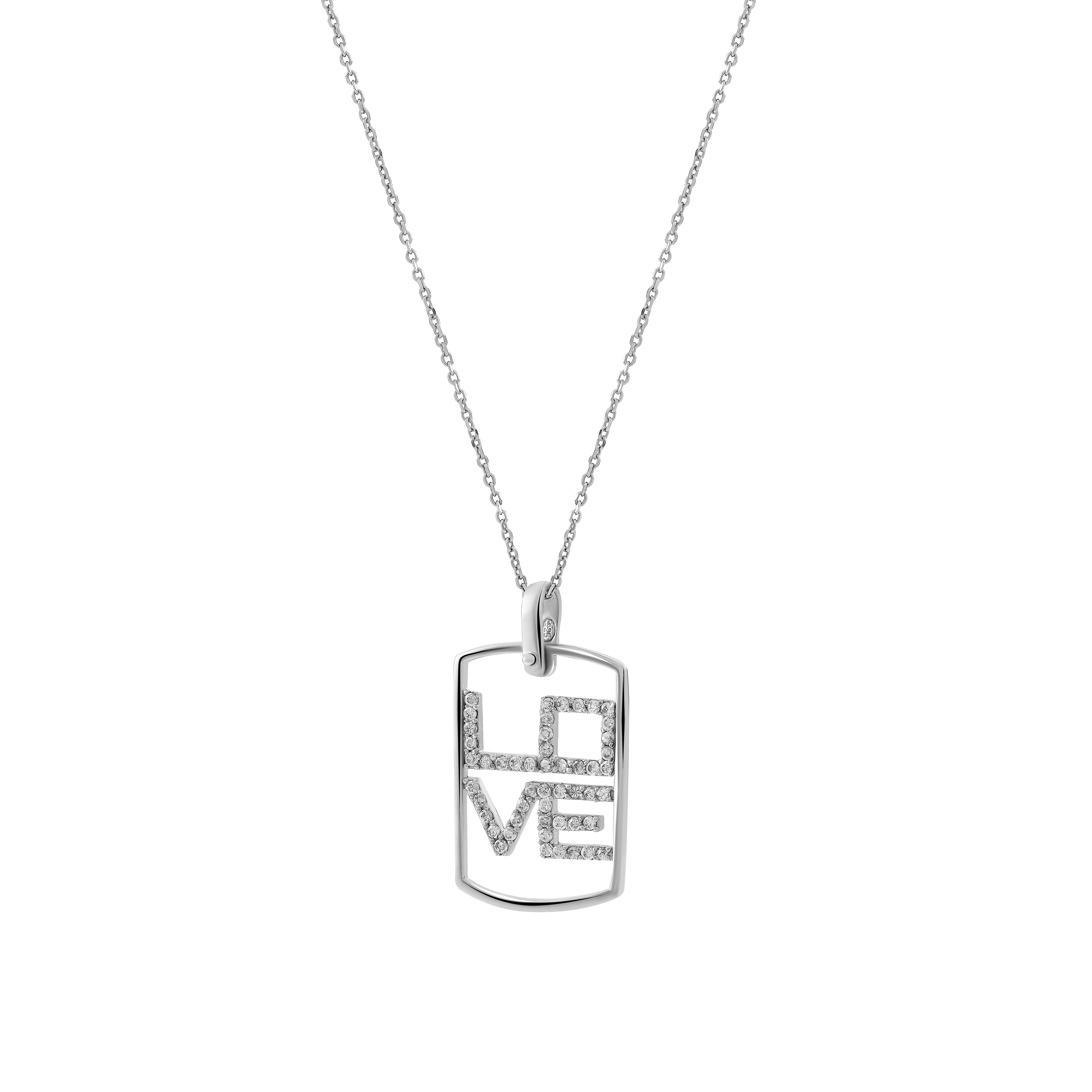 Orphelia Collana Donna In Argento 925 Bianco – Gioiello Elegante Con Pietre Scintillanti – ZH-6052 – In Confezione Regalo