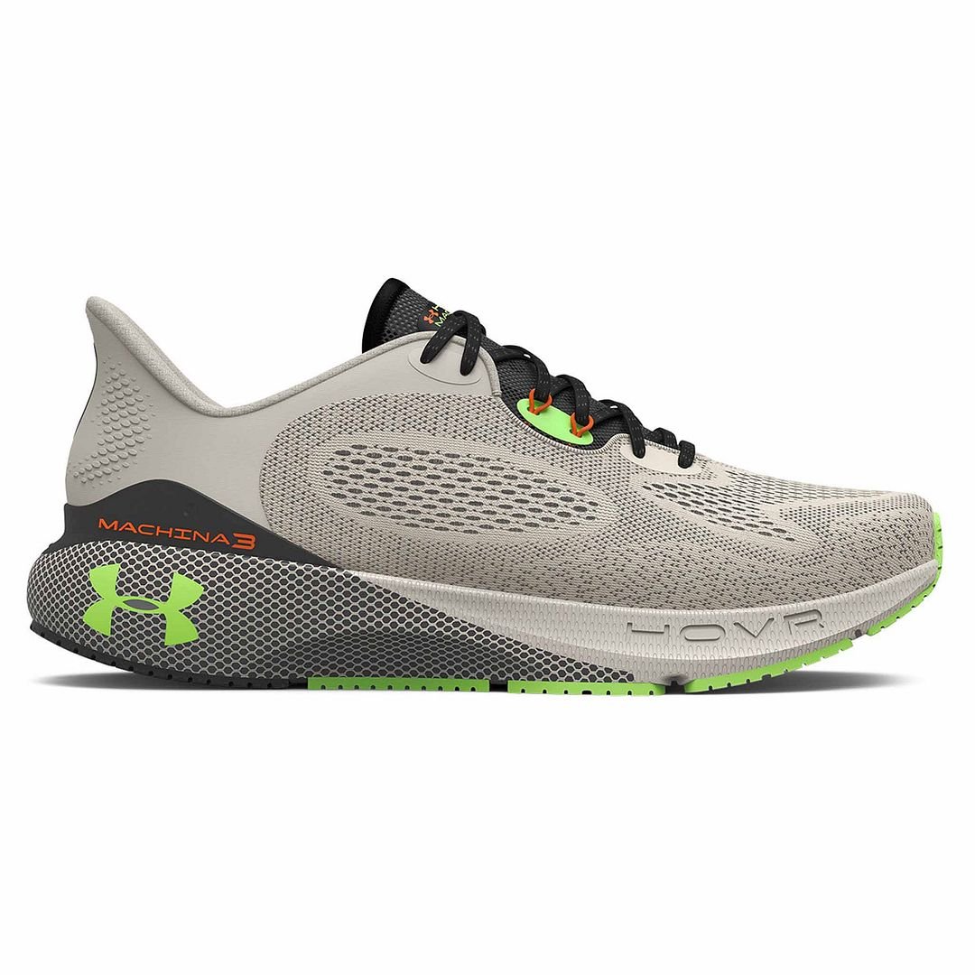 Under Armour HOVR Machina 3 Mens Beige Running Trainers