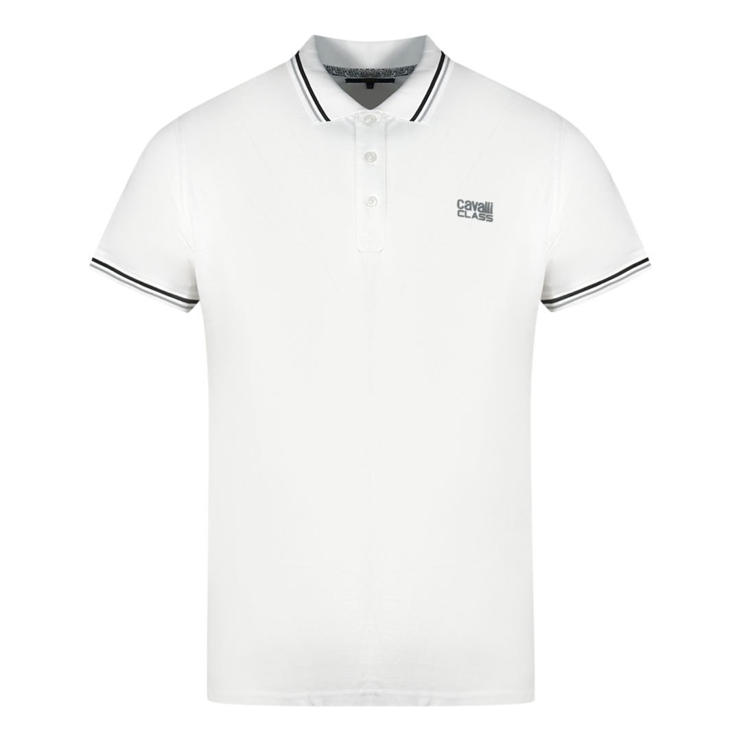 Cavalli Class Bianco Cotton Men T-Shirt