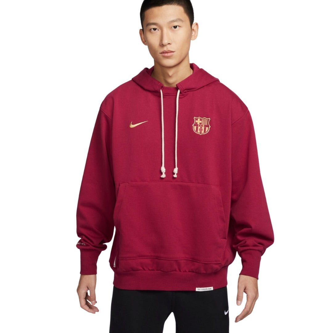 Nike FC Barcelona Dri-Fit Loose Fit Dunkelroter Kapuzenpullover mit ...