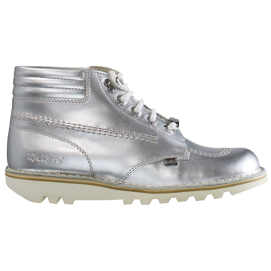 Silver kicker boots deals