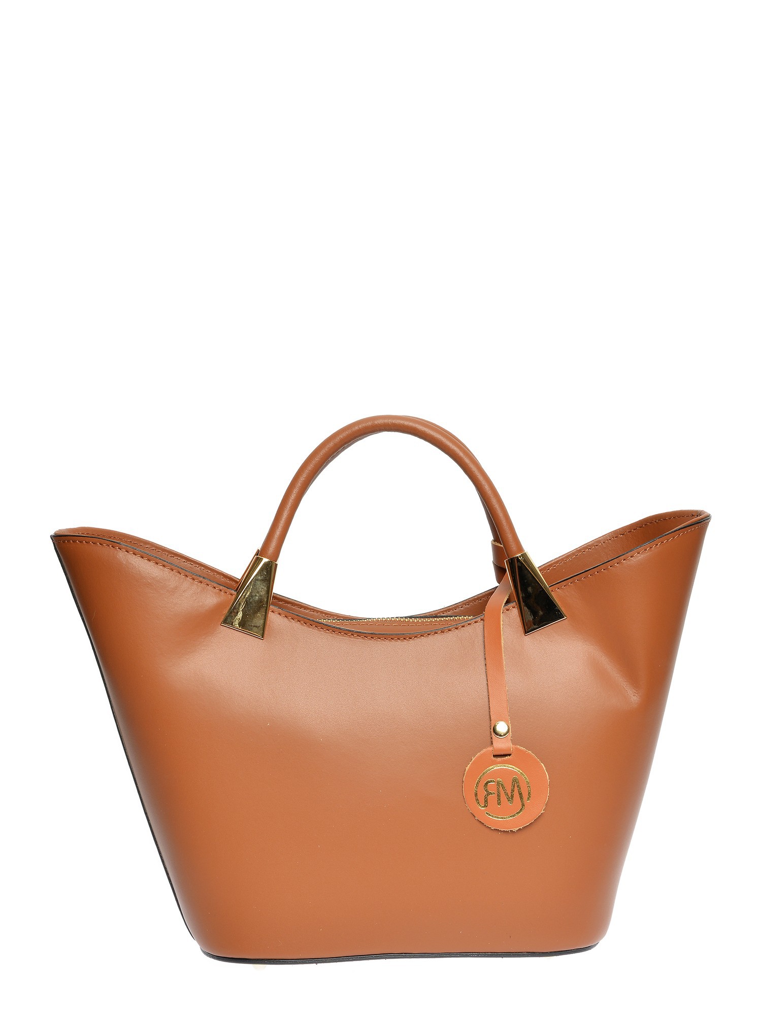 Anna Luchini Bruin Rundleer Tas