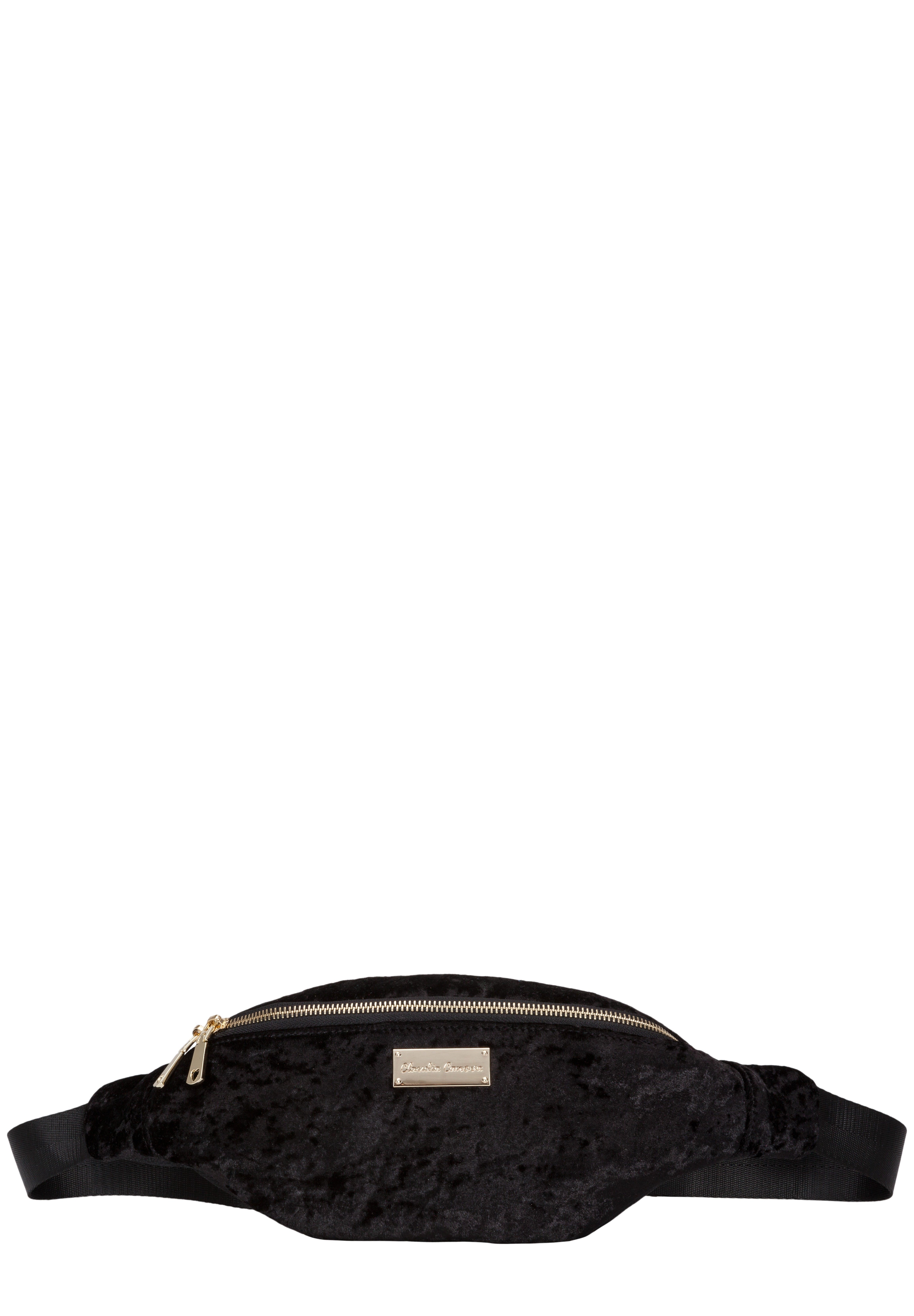 Claudia Canova Velour Cross Body Bum Bag