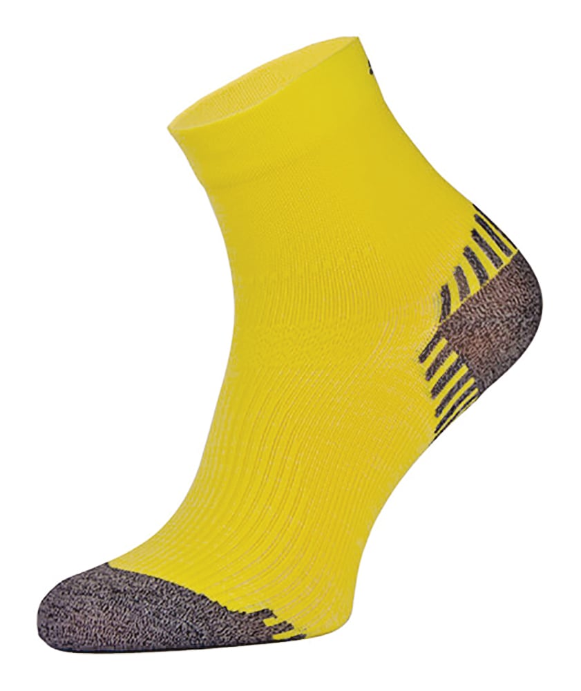 COMODO - Unisex Chaussettes de Contention pour Running Compression pour Sport - Jaune