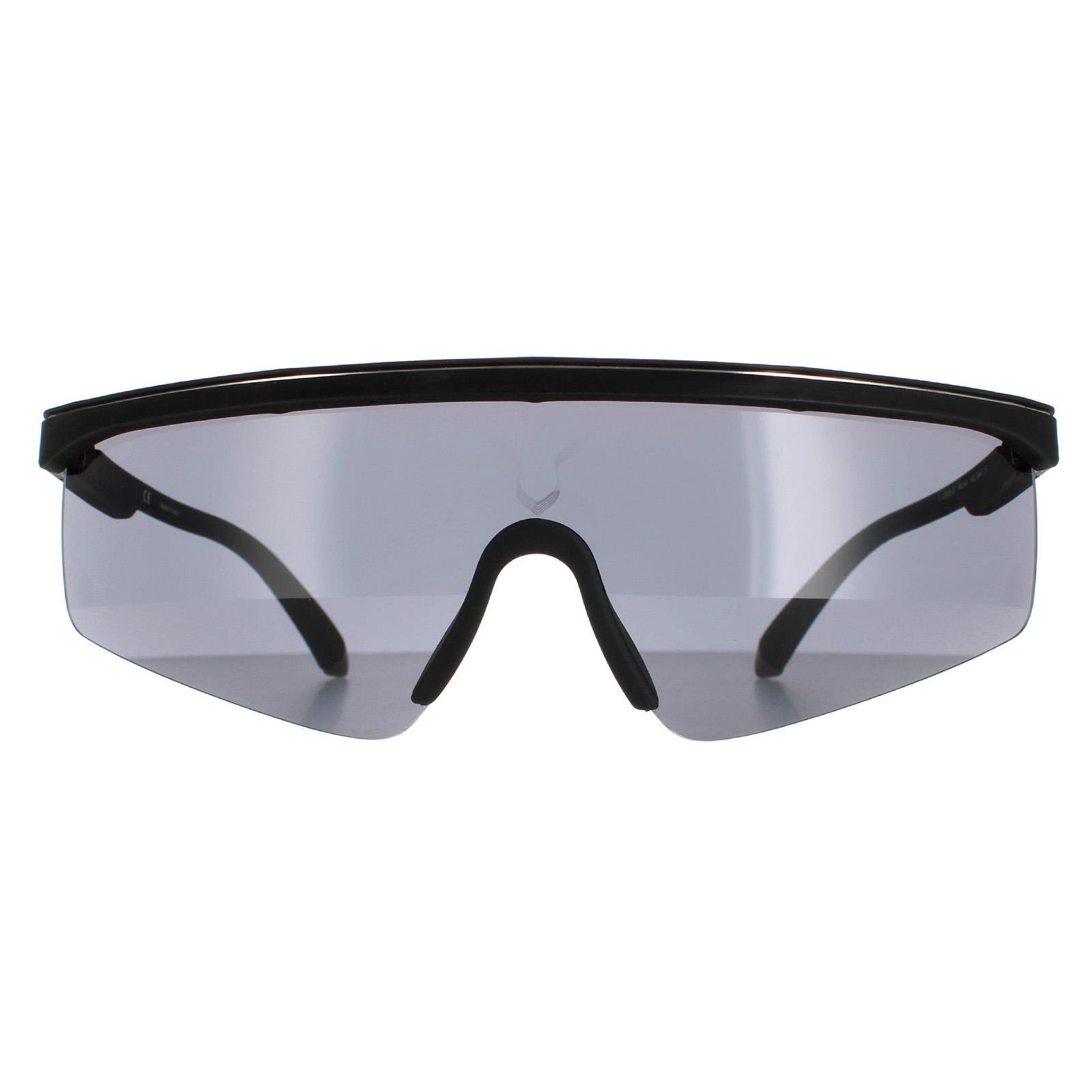 Police Rimless Frame Police Semi Rimless Mens Black Rubber Smoke SPLA28 Lewis Hamilton