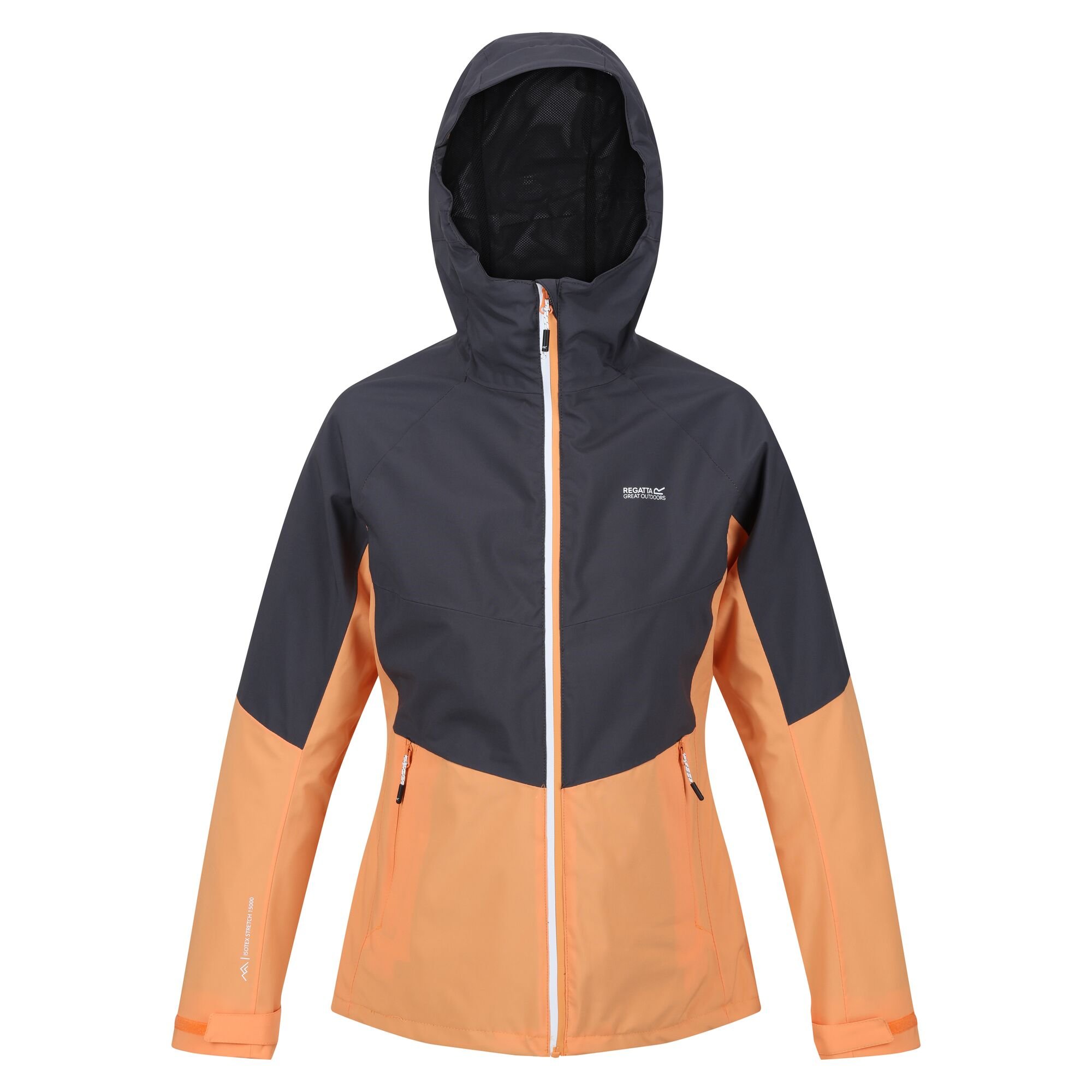 Regatta Womens/Ladies Wentwood VIII 2 in 1 Jacket (Apricot Crush/Seal Grey)