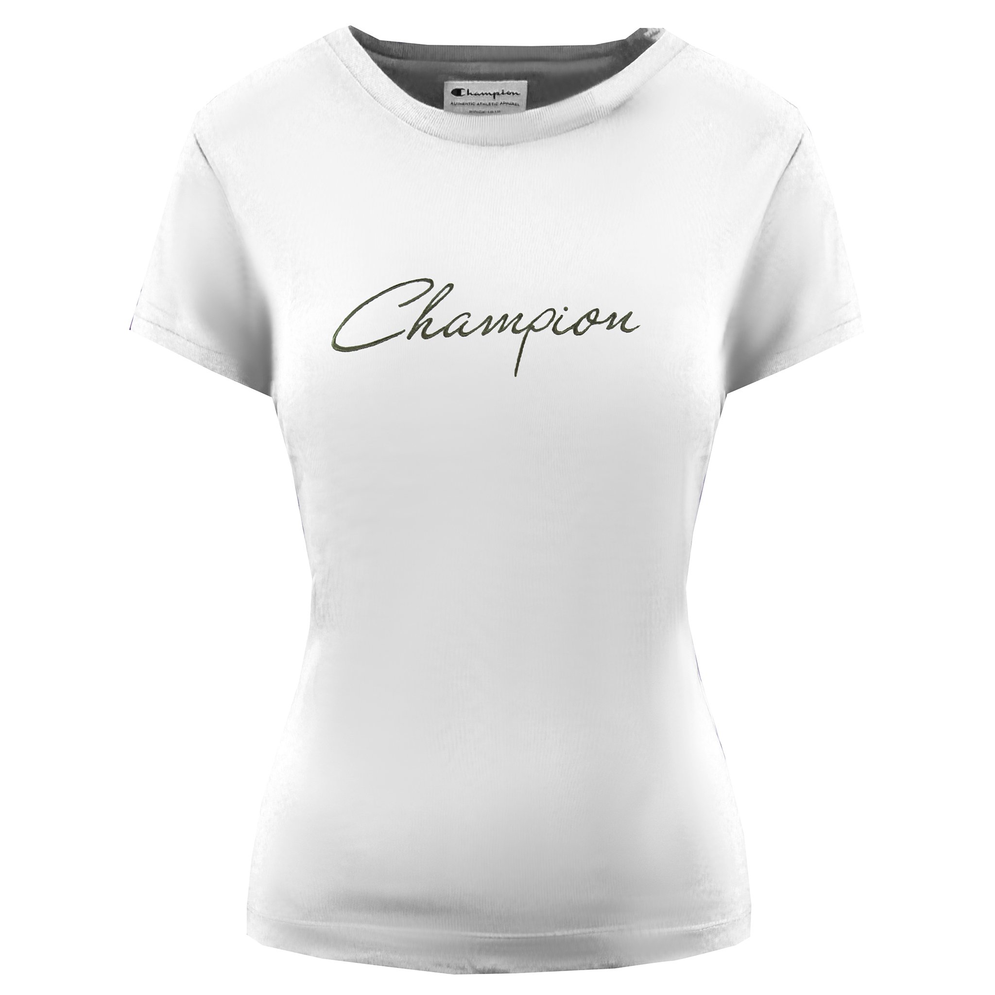 Champion t shirt women's white hot sale