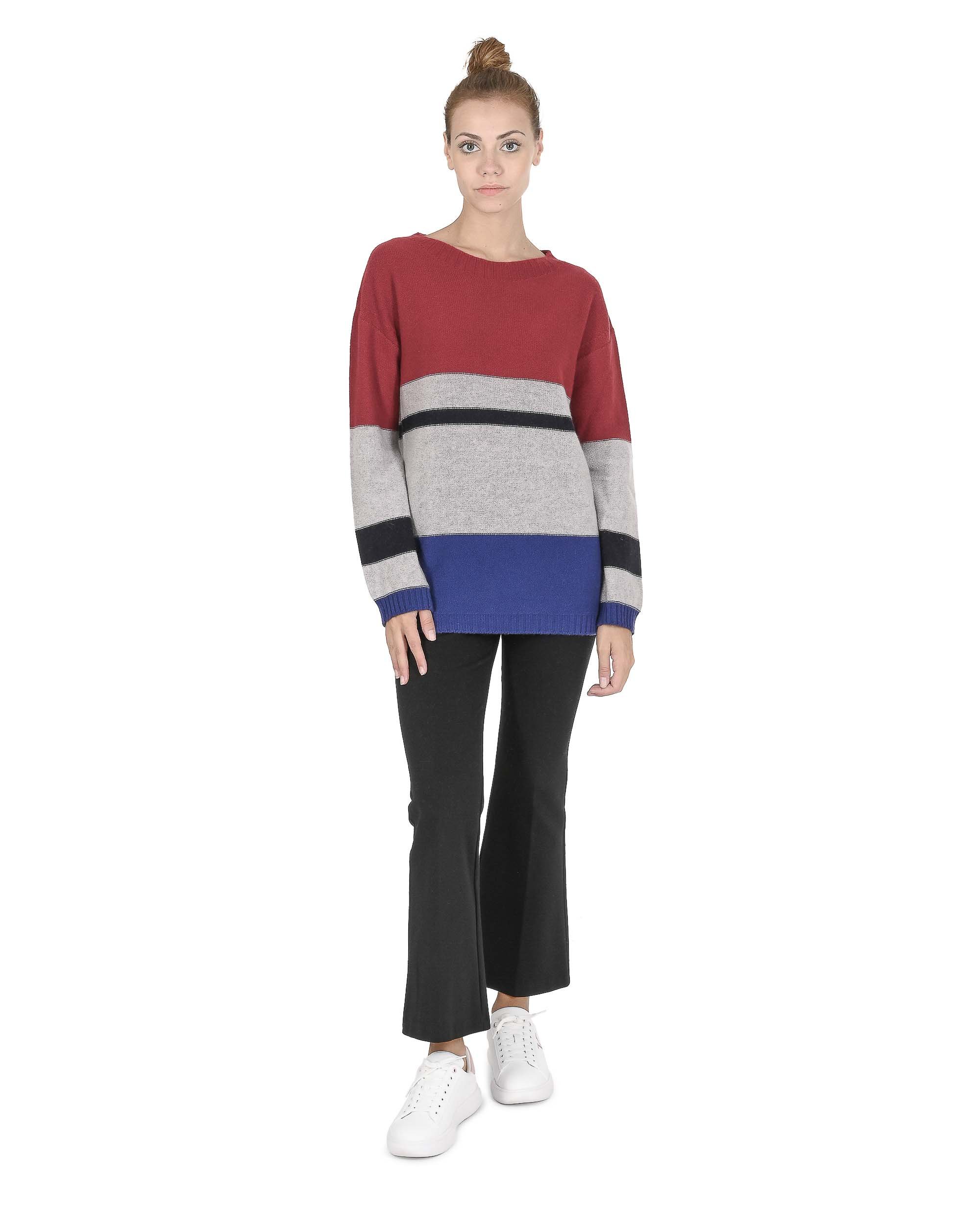 Crown of Edinburgh Cashmere Women's Cashmere V-Neck Sweater for Women in Grey - 42 EU