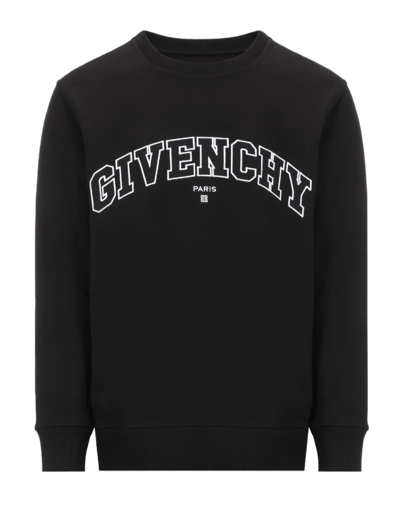 スウェット・トレーナー GIVENCHY BLACK COTTON SWEATSHIRT 20AW【GIVENCHY】 GIVENCHY ロゴ 3D スウェットシャツ (GIVENCHY