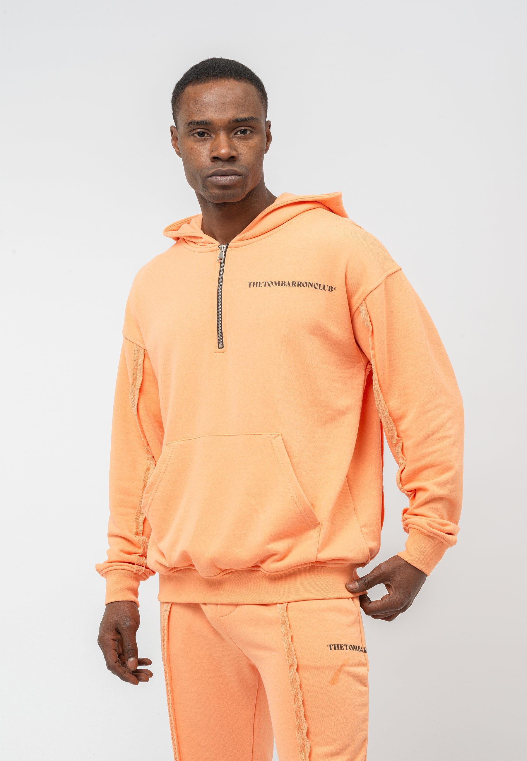 Tom Barron Men's Quarter Zip Casual Tracksuit Oversize