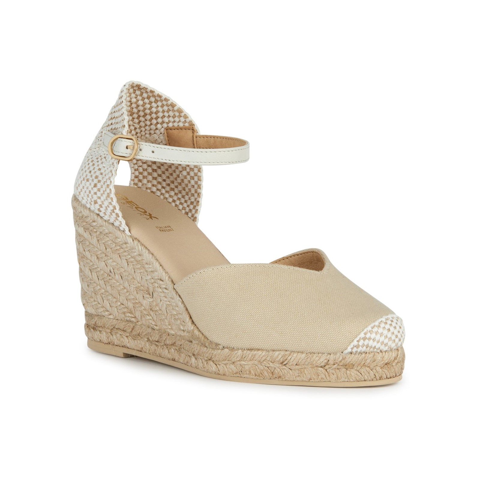 Geox D GELSA Dames Lichtzand Sandalen