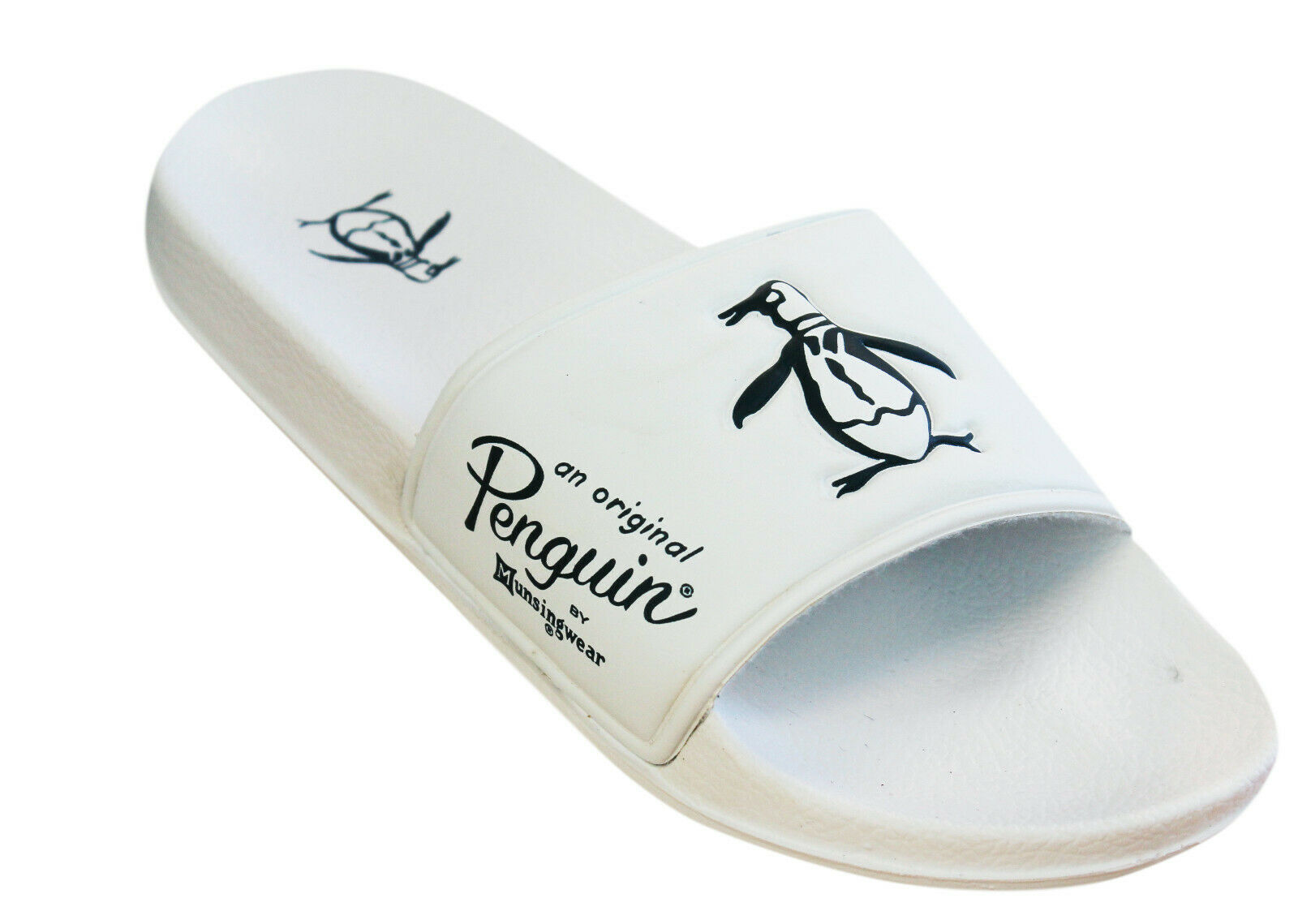 Original Penguin Passer Mens White Sliders
