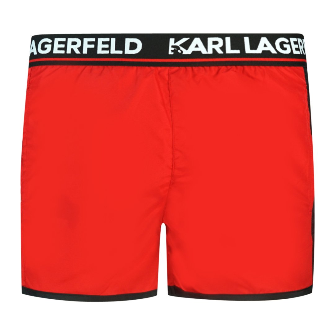 Karl Lagerfeld Shorts Vertical Logo Green
