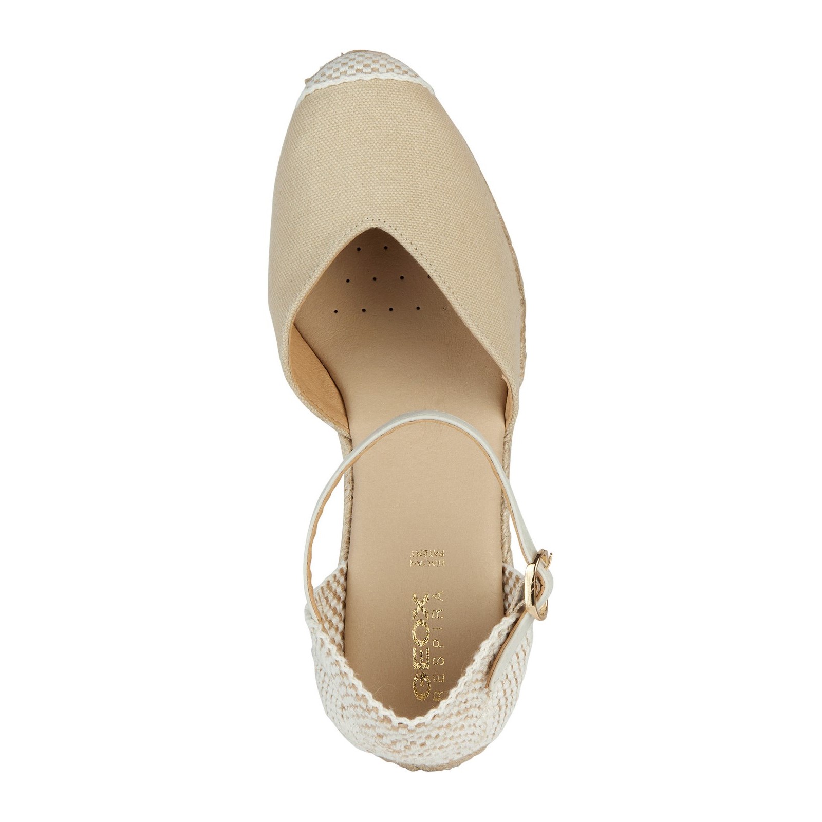 Geox D GELSA Dames Lichtzand Sandalen