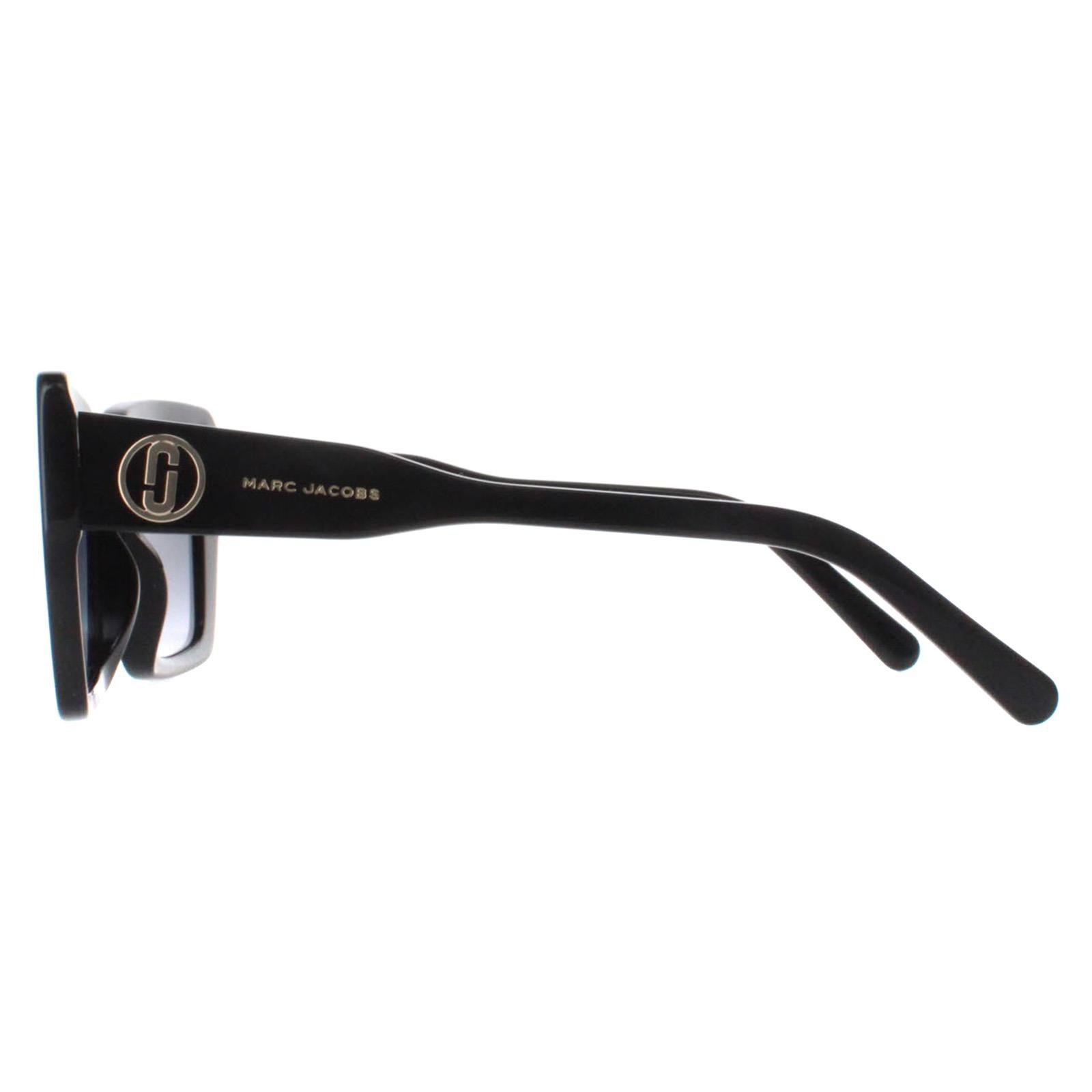 Marc Jacobs Square Womens Shiny Black Dark Grey Gradient MARC 733/S