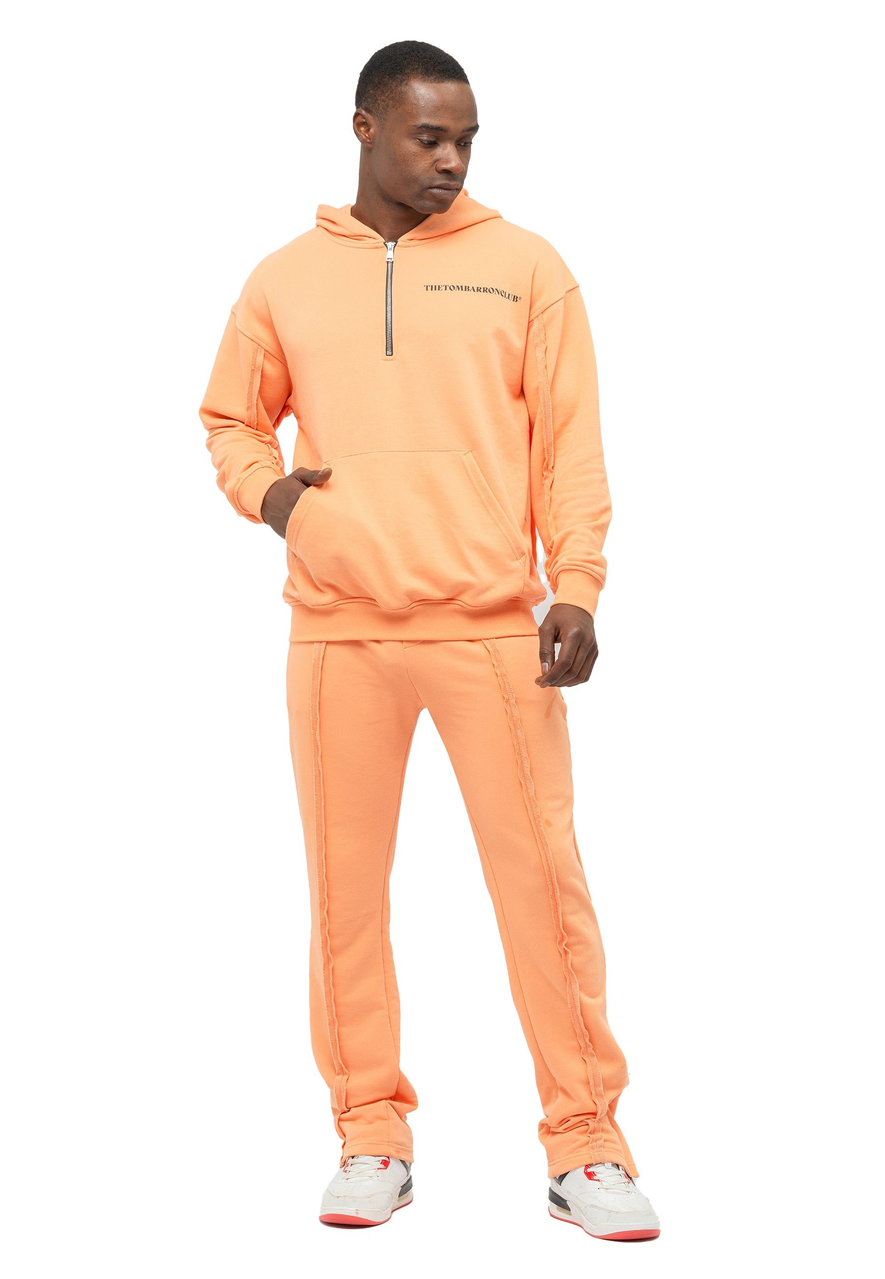 Tom Barron Men's Quarter Zip Casual Tracksuit Oversize