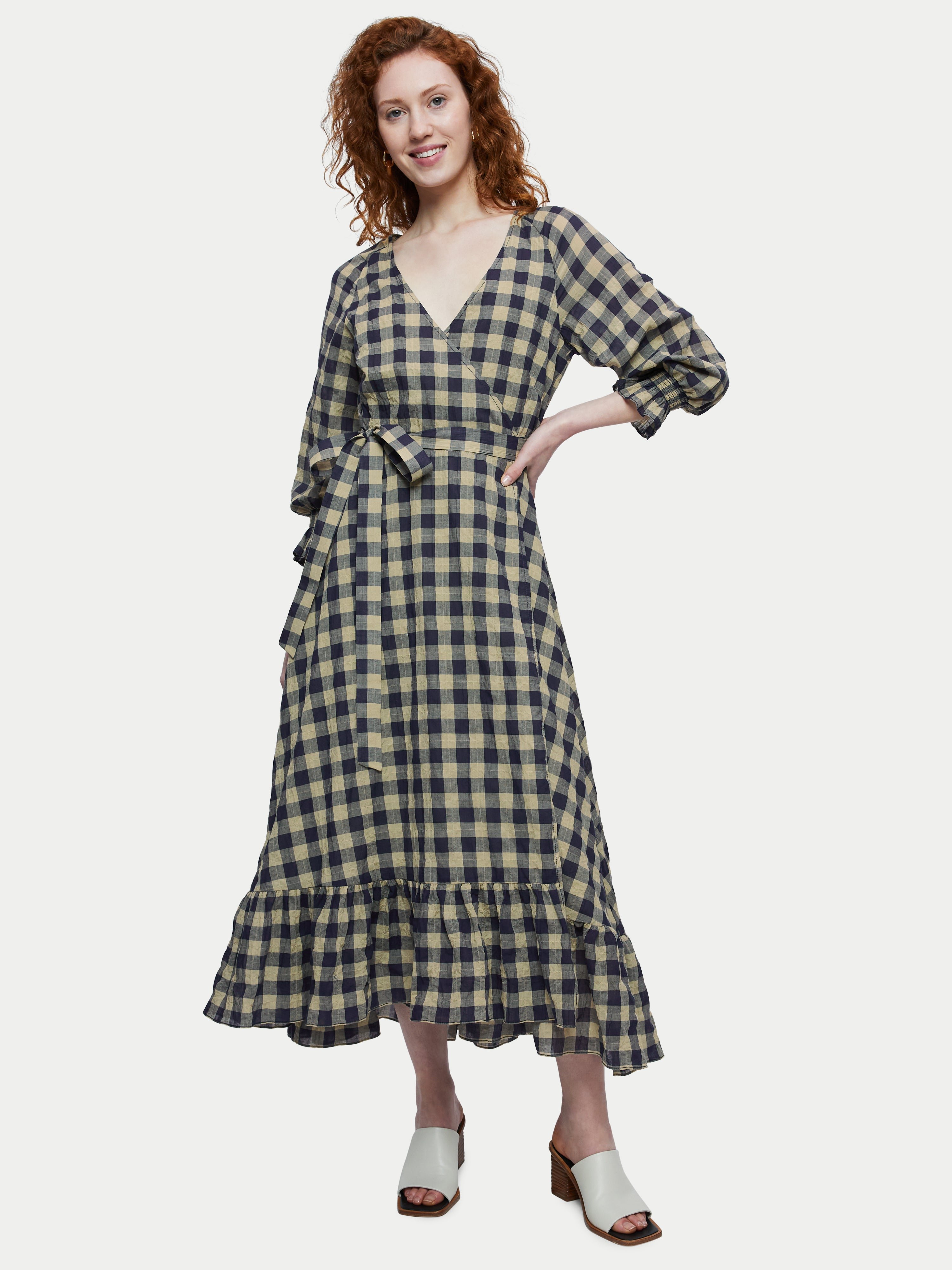 Jigsaw gingham top dress