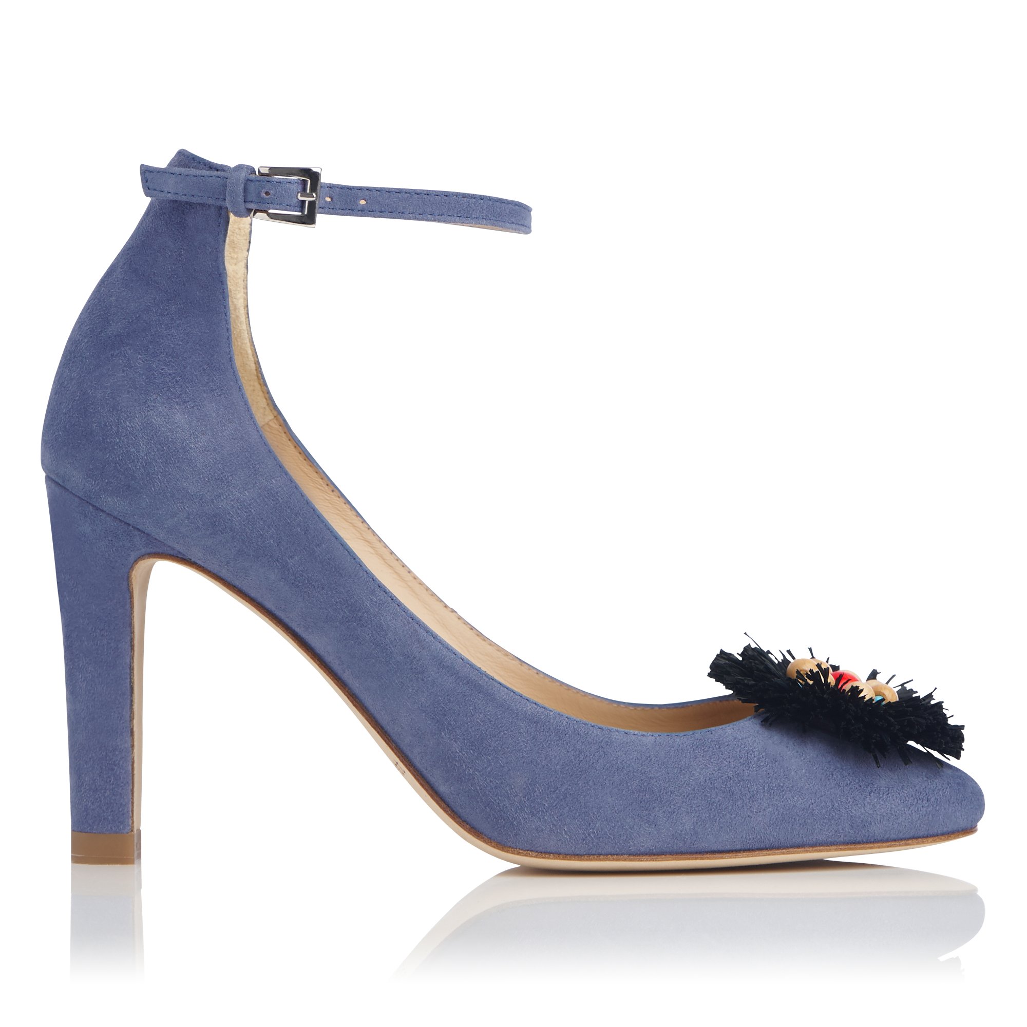 Lk bennett blue velvet shoes on sale