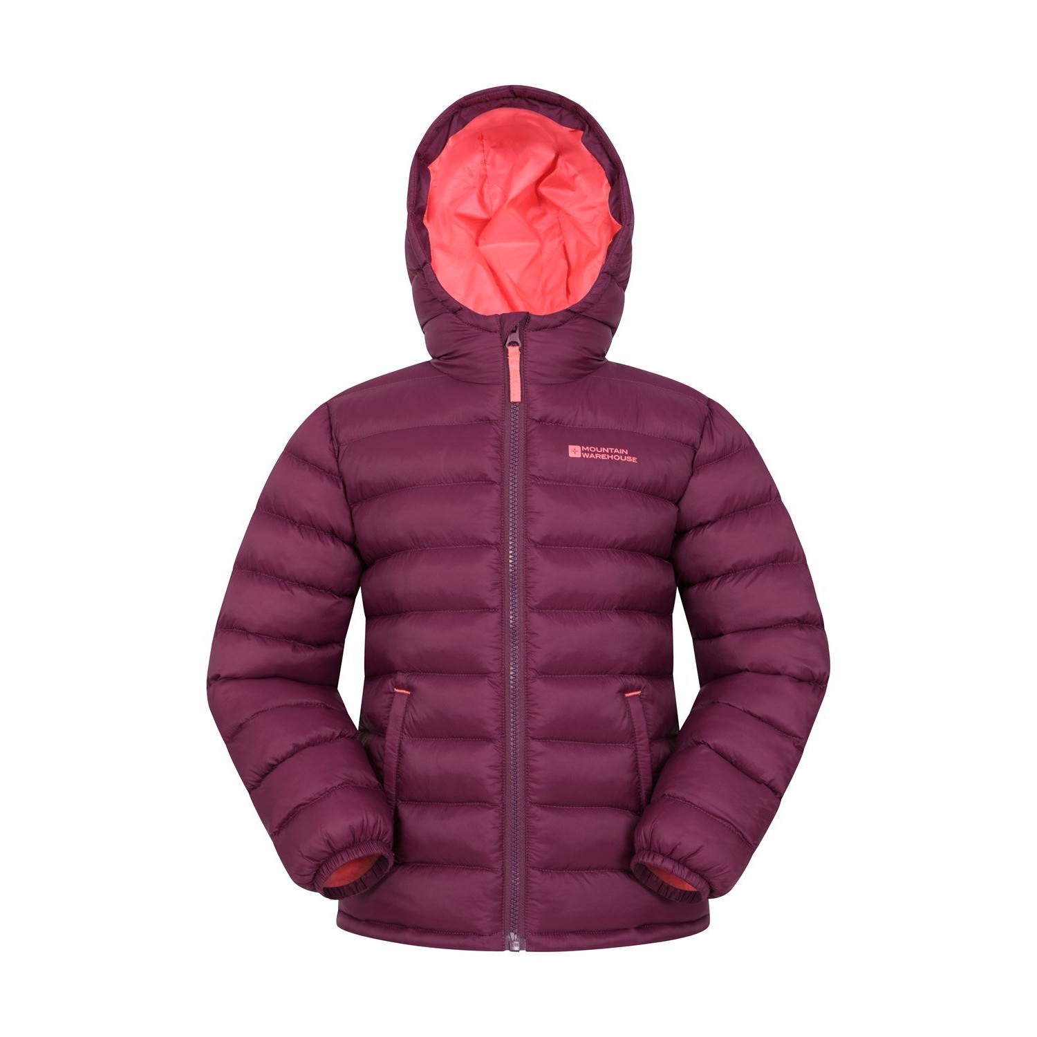 Mountain Warehouse Childrens/Kids Seasons II Padded Jacket (Berry)