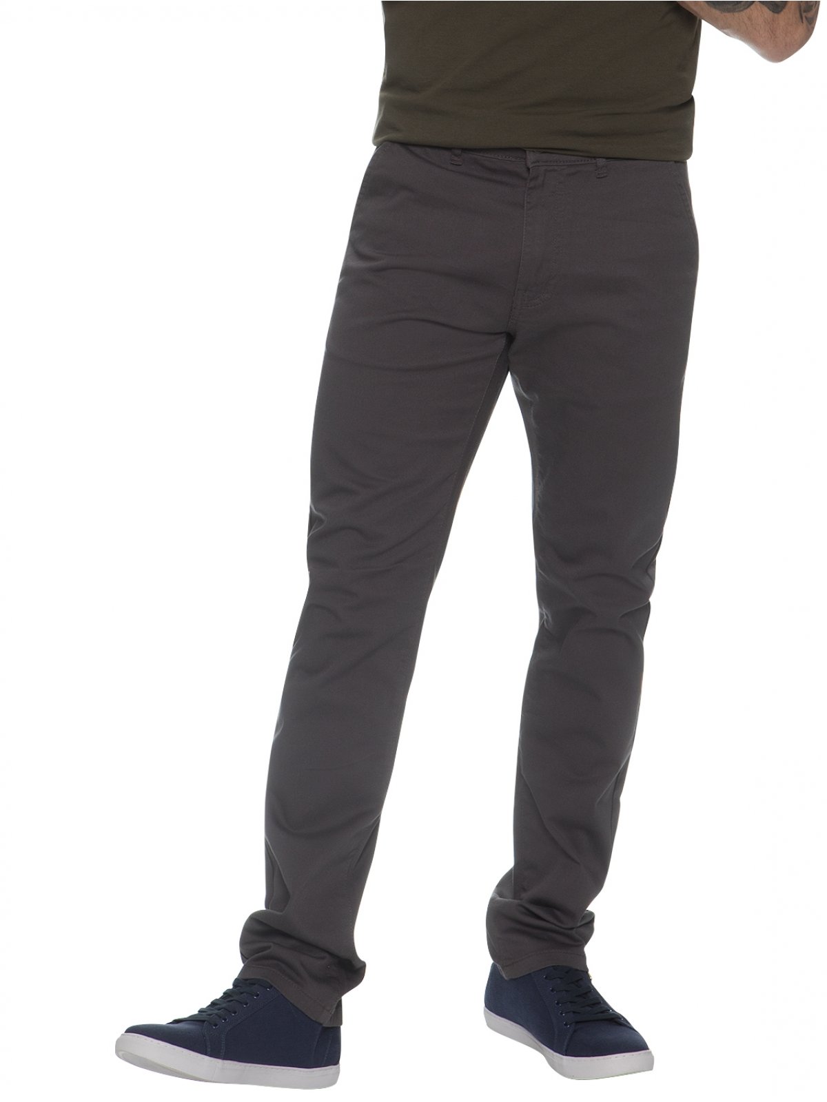 989Zé ENZO Men's Slim Fit Stretch Denim Work Trousers Jeans