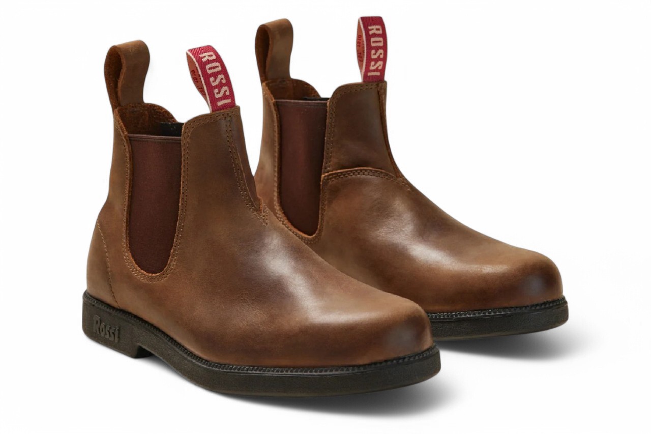 Rossi 303 Endura Redwood Bruine Leren Chelsea Laarzen