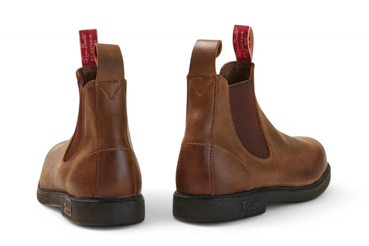 Rossi 303 Endura Redwood Bruine Leren Chelsea Laarzen
